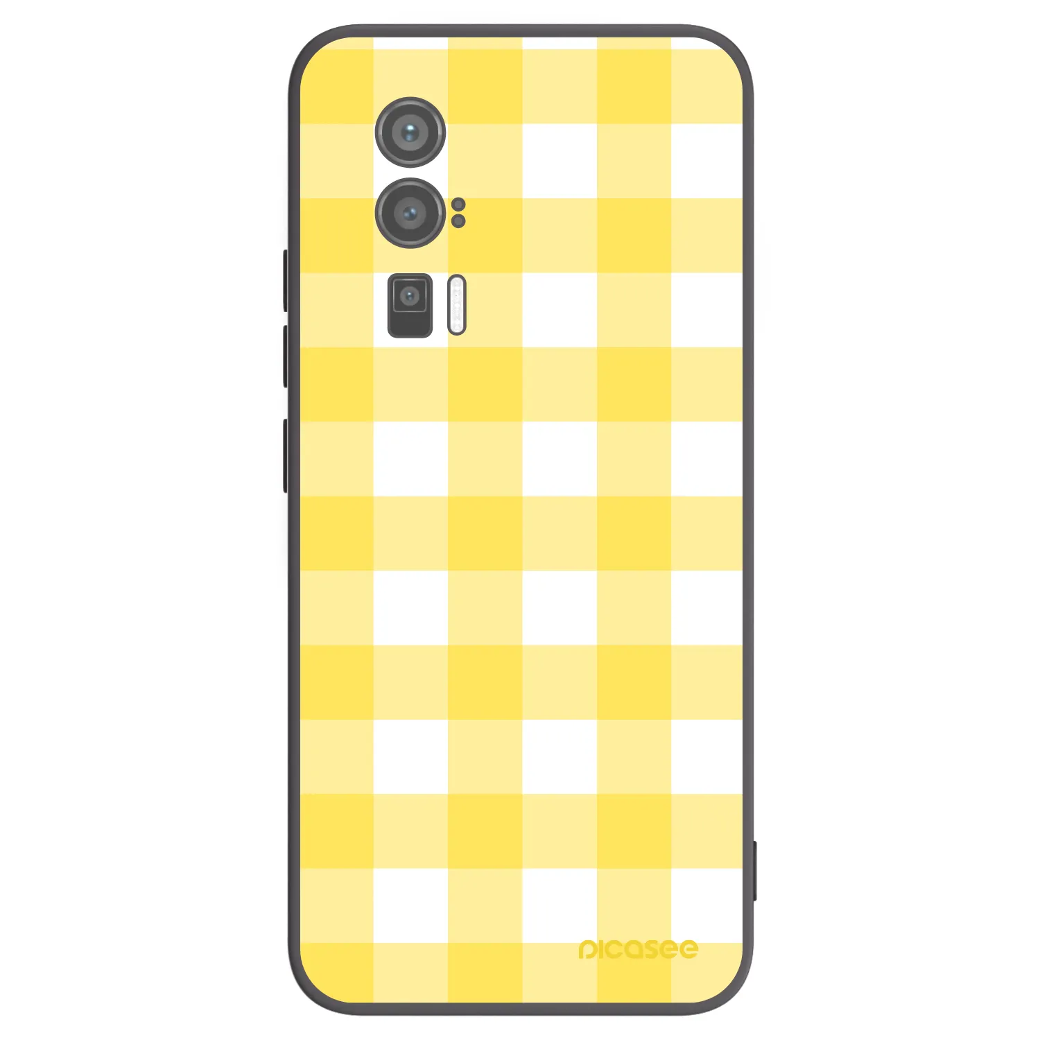 Picasee crna silikonska maskica za Xiaomi Poco F5 Pro 5G - Gride lemon