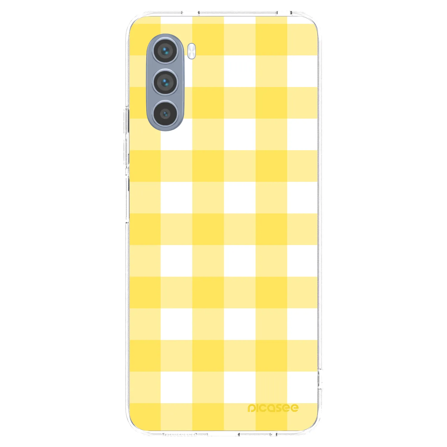 Picasee silikonska prozirna maskica za Motorola Moto G62 - Gride lemon