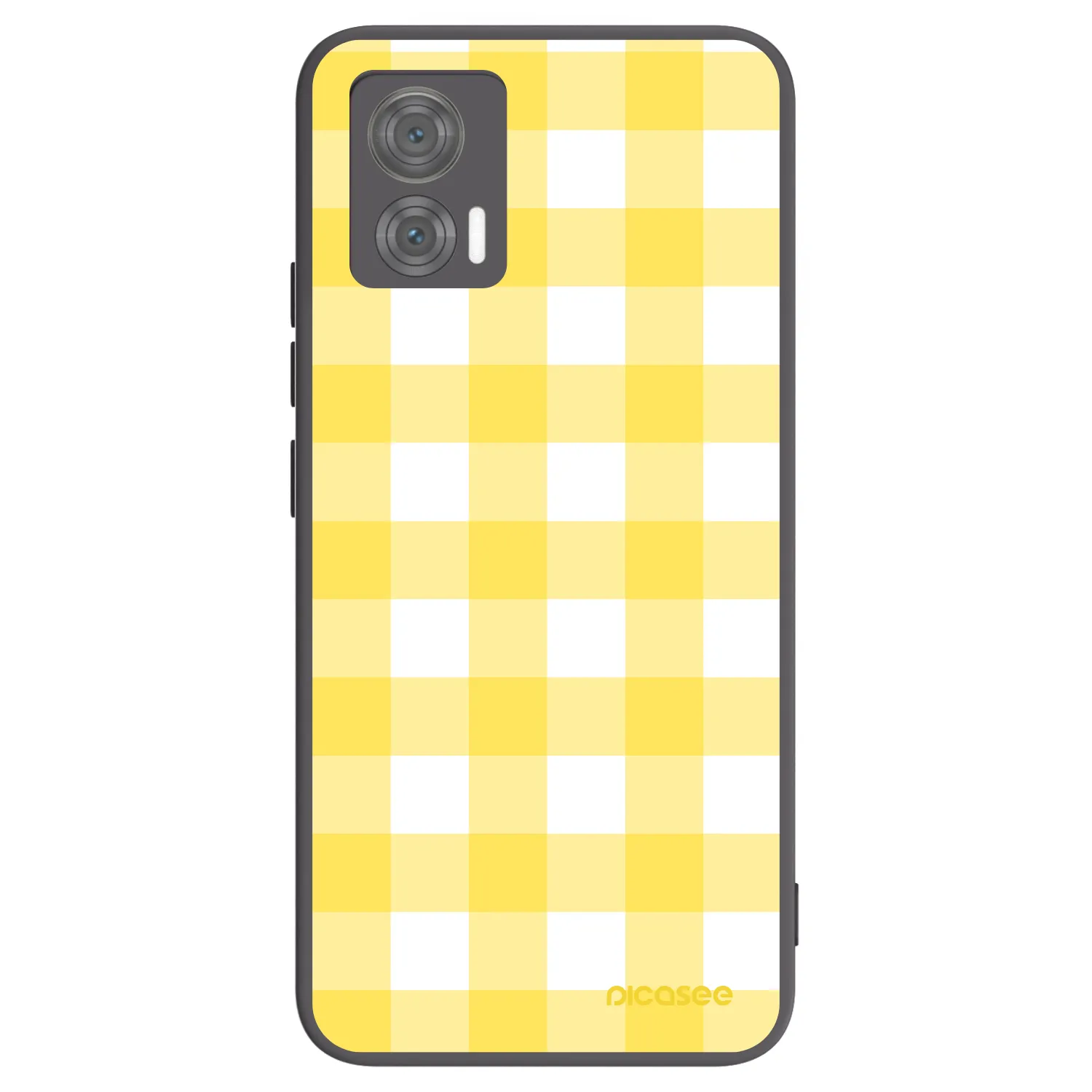 Picasee crna silikonska maskica za Motorola Edge 30 Neo - Gride lemon