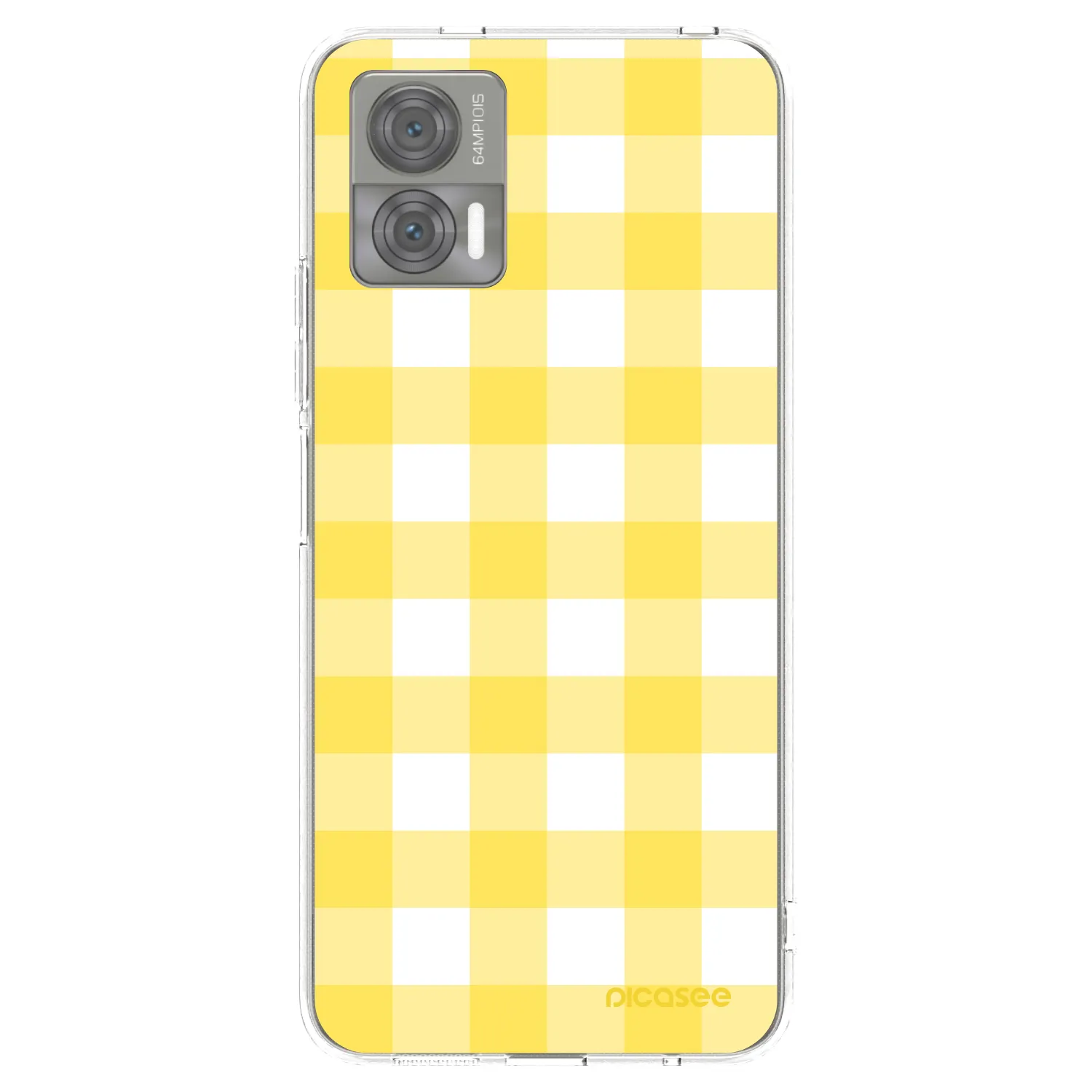 Picasee silikonska prozirna maskica za Motorola Edge 30 Neo - Gride lemon
