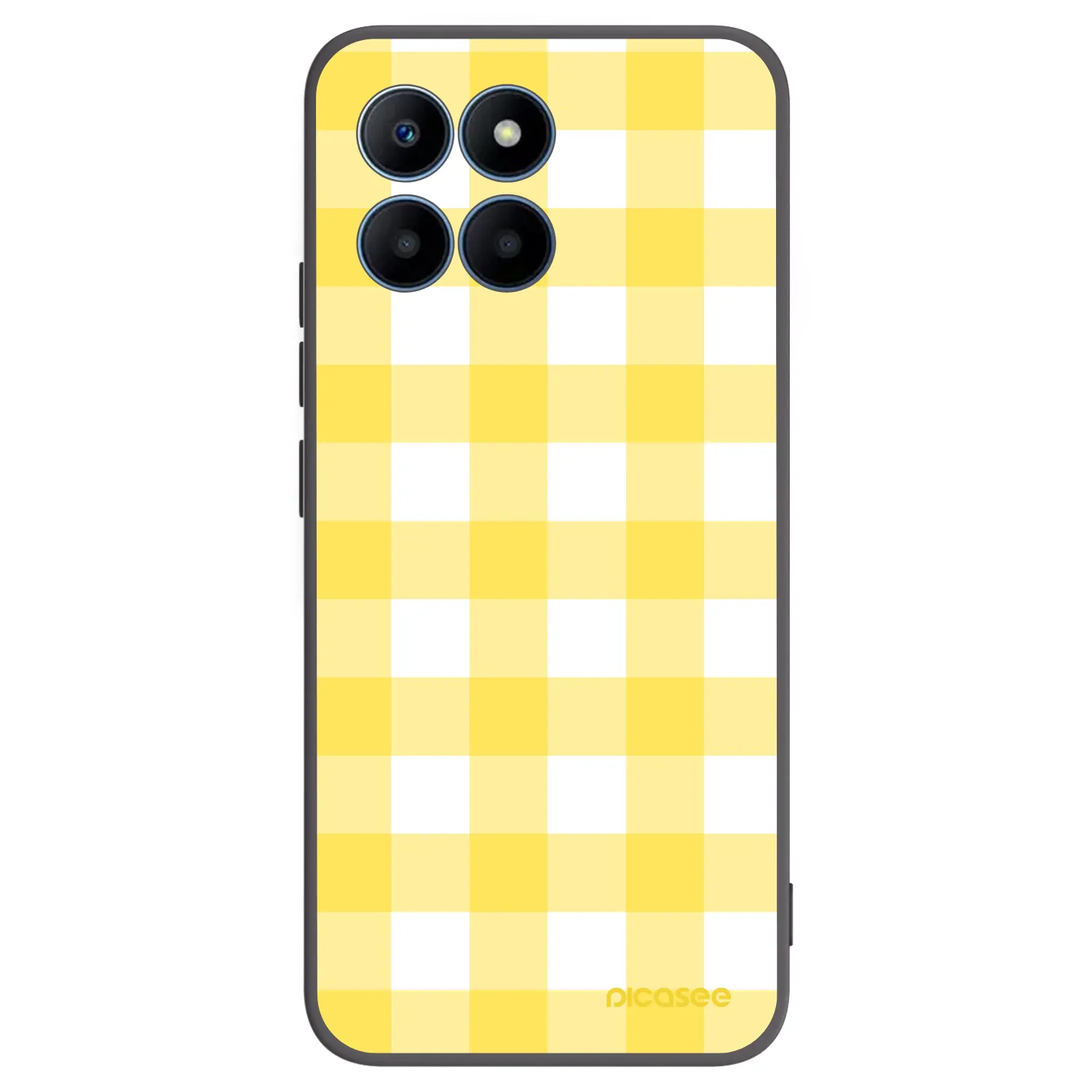 Picasee crna silikonska maskica za Honor 70 Lite - Gride lemon