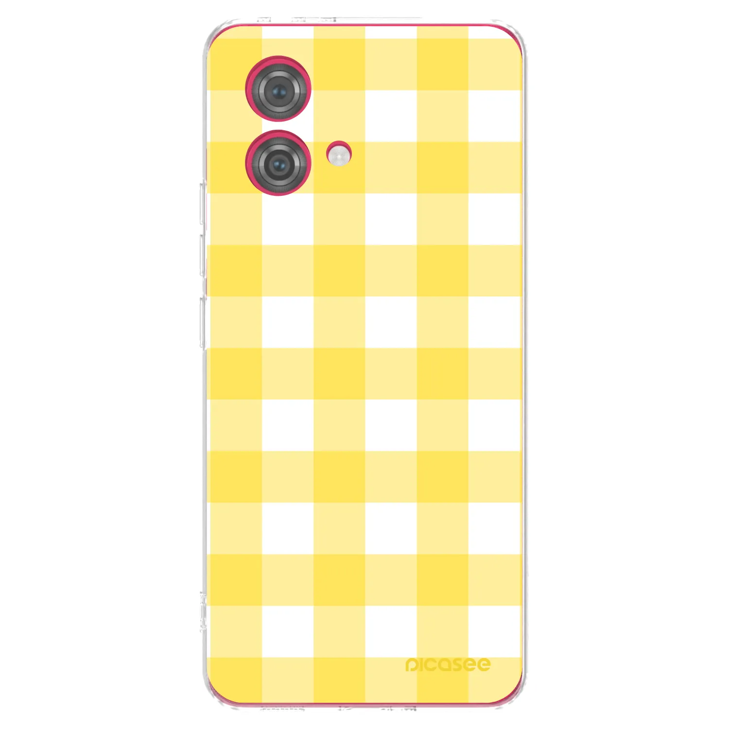 Picasee silikonska prozirna maskica za Motorola Moto G84 5G - Gride lemon