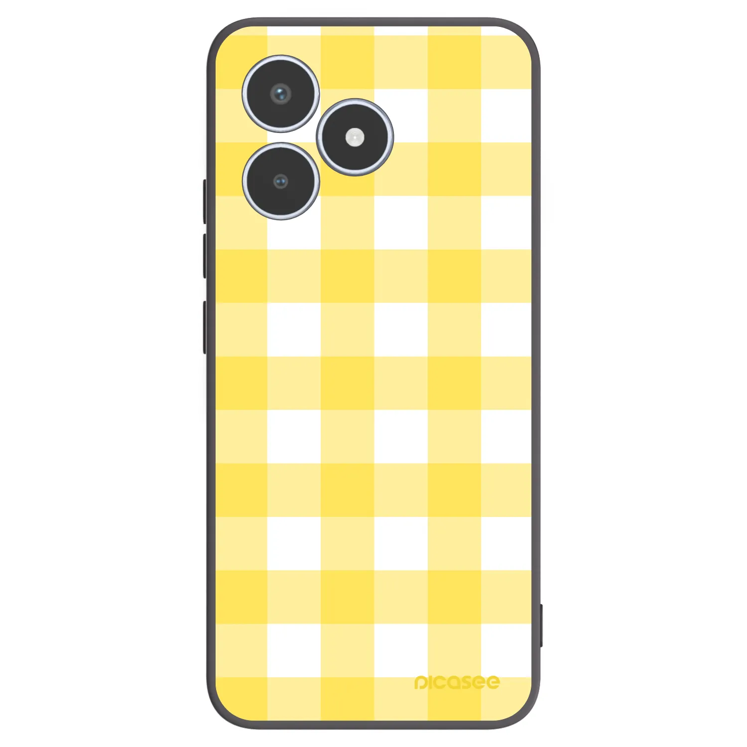 Picasee crna silikonska maskica za Realme C53 - Gride lemon
