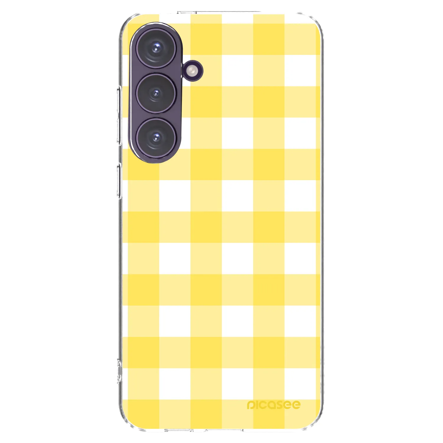 Picasee silikonska prozirna maskica za Samsung Galaxy S24+ S926B 5G - Gride lemon