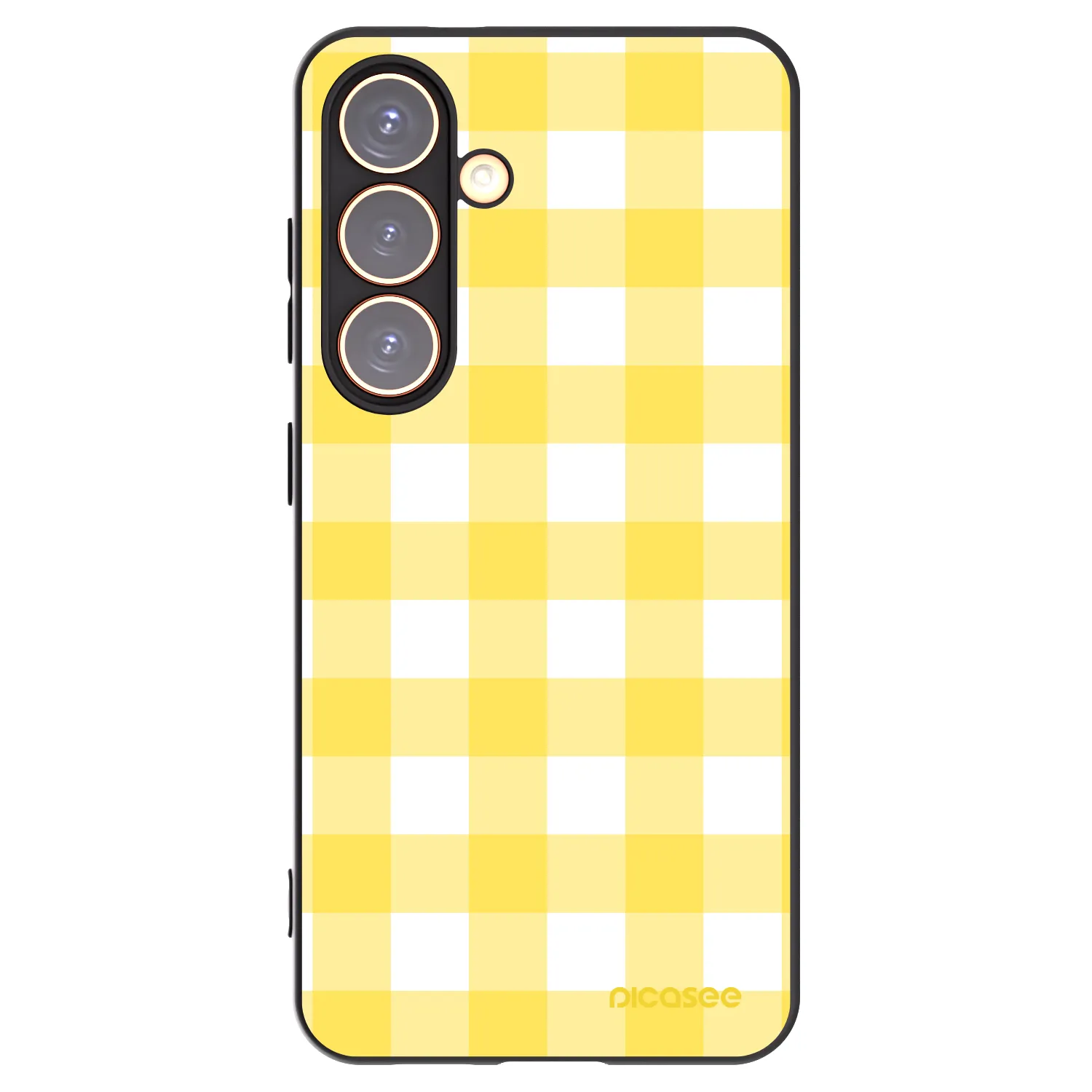 Picasee crna silikonska maskica za Samsung Galaxy S24 S921B 5G - Gride lemon