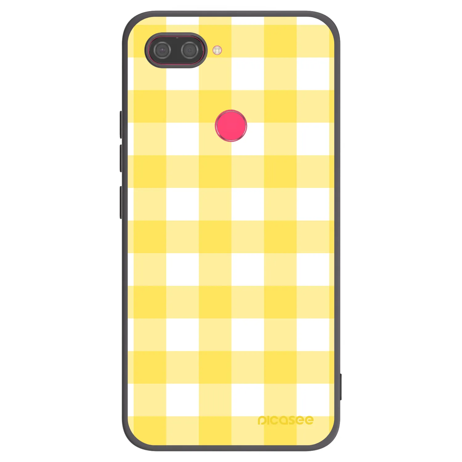 Picasee crna silikonska maskica za Xiaomi Mi 8 Lite - Gride lemon