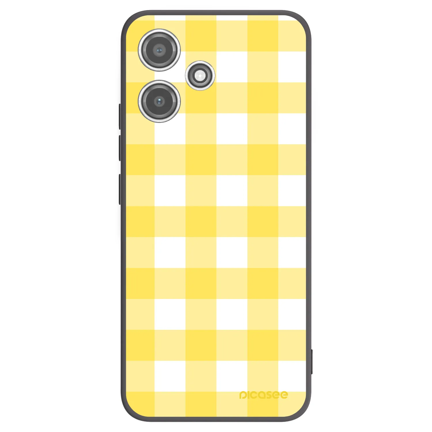 Picasee crna silikonska maskica za Xiaomi Redmi 12 5G - Gride lemon