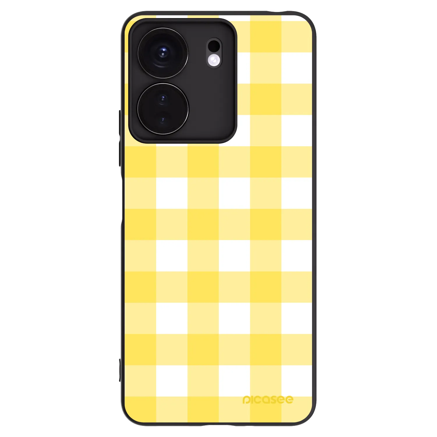 Picasee crna silikonska maskica za Xiaomi Redmi 13C 4G - Gride lemon