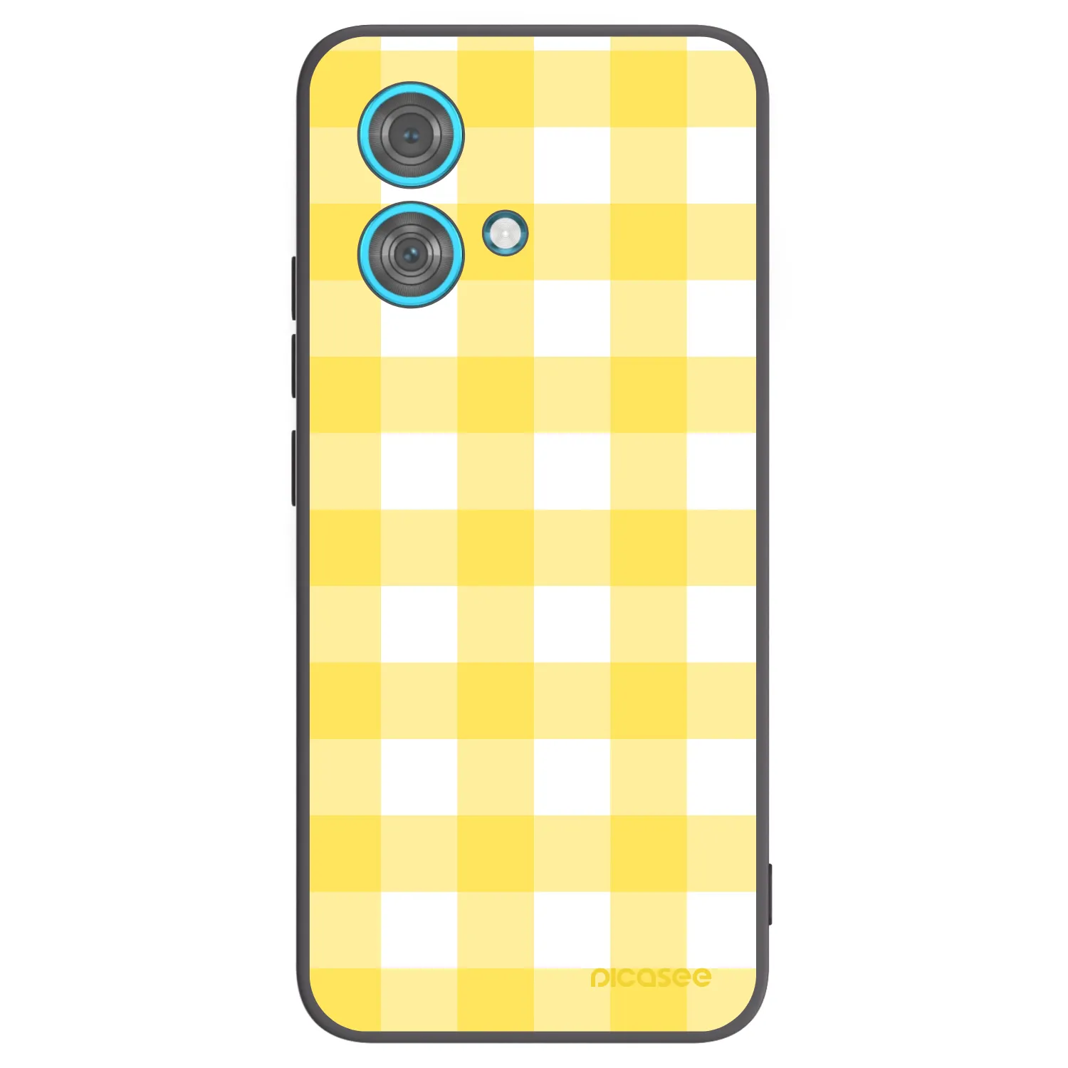 Picasee crna silikonska maskica za Motorola Edge 40 Neo - Gride lemon
