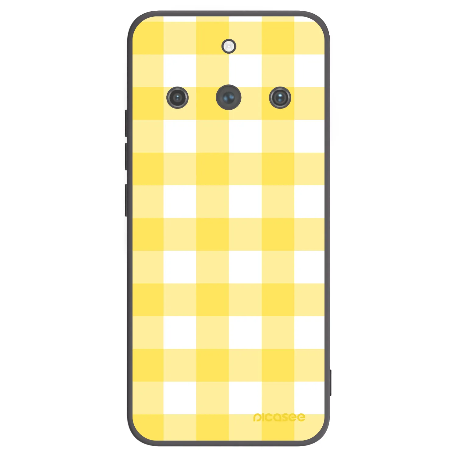 Picasee crna silikonska maskica za Realme 11 Pro+ - Gride lemon