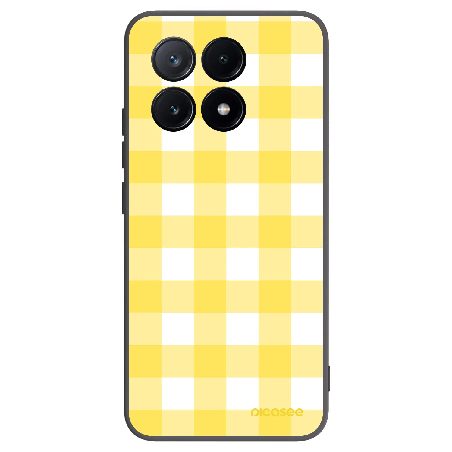 Picasee crna silikonska maskica za Xiaomi Poco X6 Pro - Gride lemon