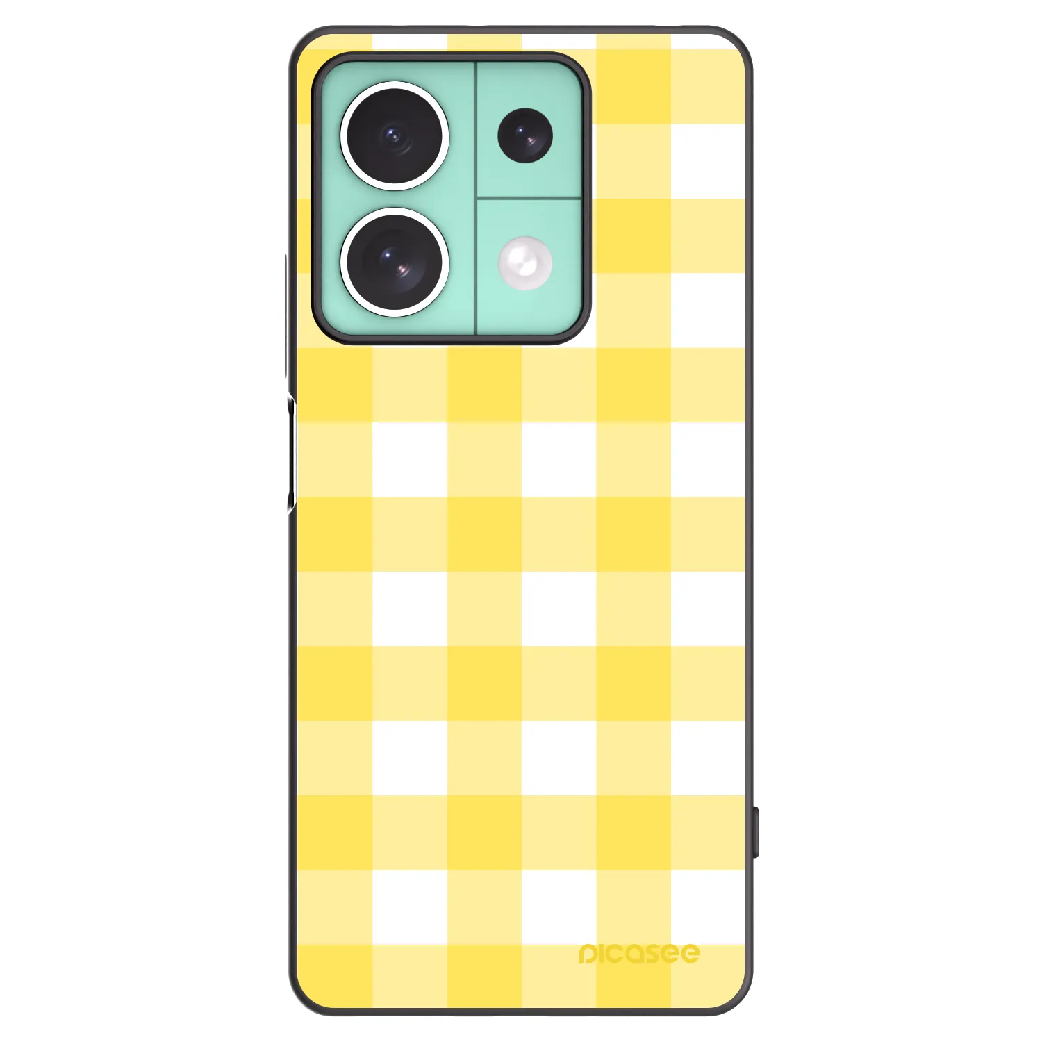 Picasee crna silikonska maskica za Xiaomi Redmi Note 13 5G - Gride lemon