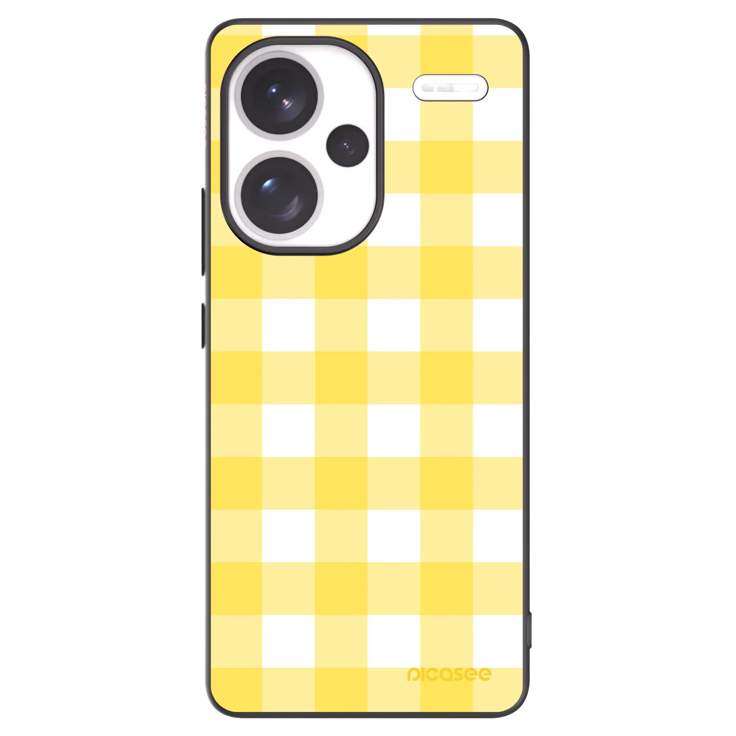 Picasee crna silikonska maskica za Xiaomi Redmi Note 13 Pro+ 5G - Gride lemon