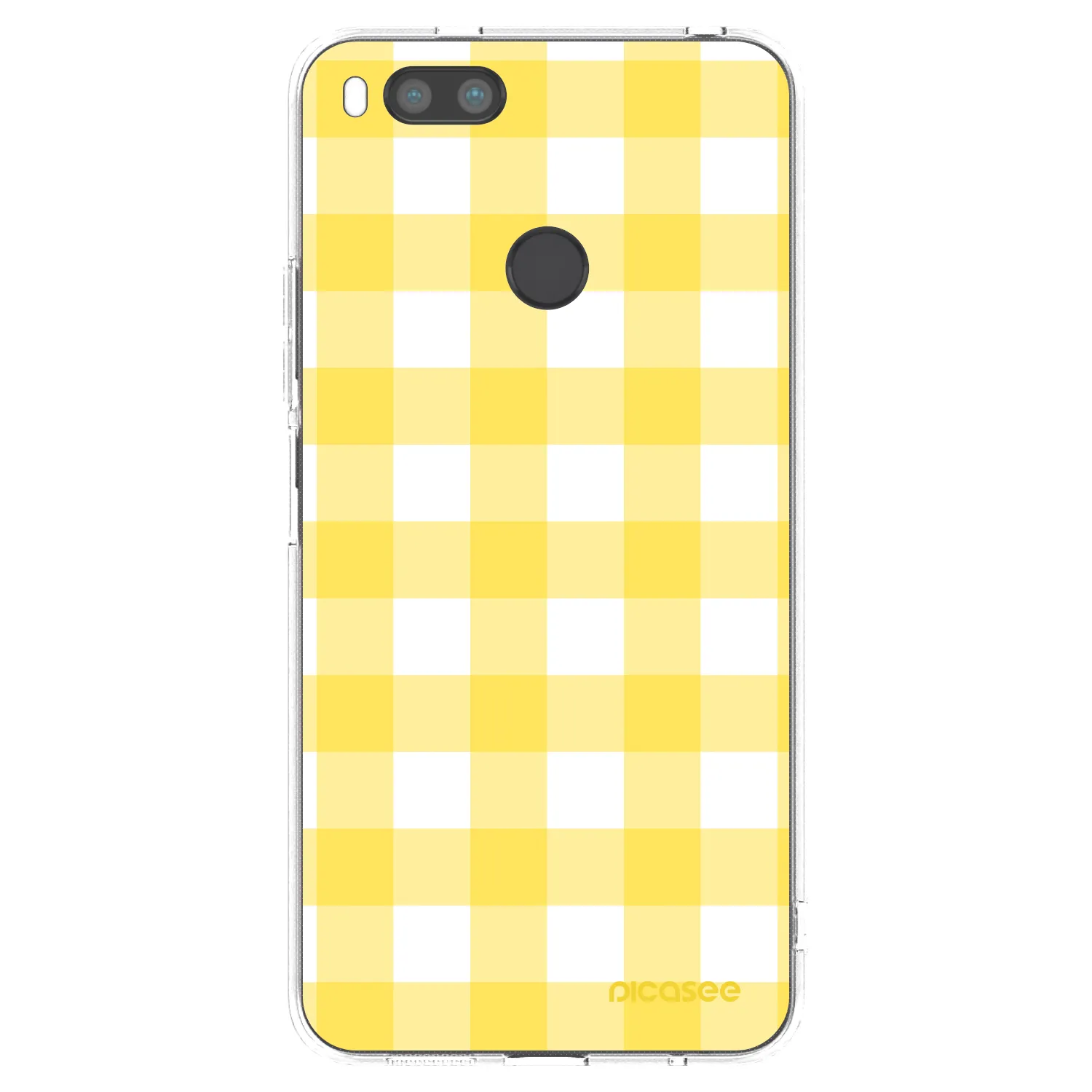 Picasee silikonska prozirna maskica za Xiaomi Mi A1 Global - Gride lemon
