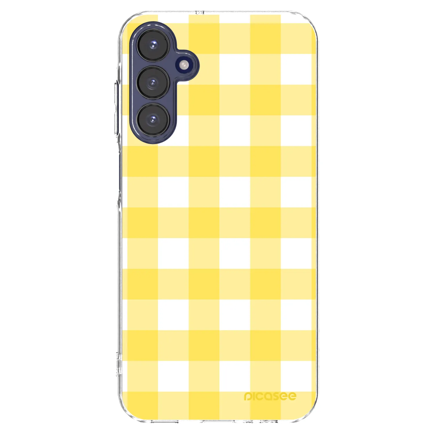 Picasee silikonska prozirna maskica za Samsung Galaxy A15 A155F 4G - Gride lemon