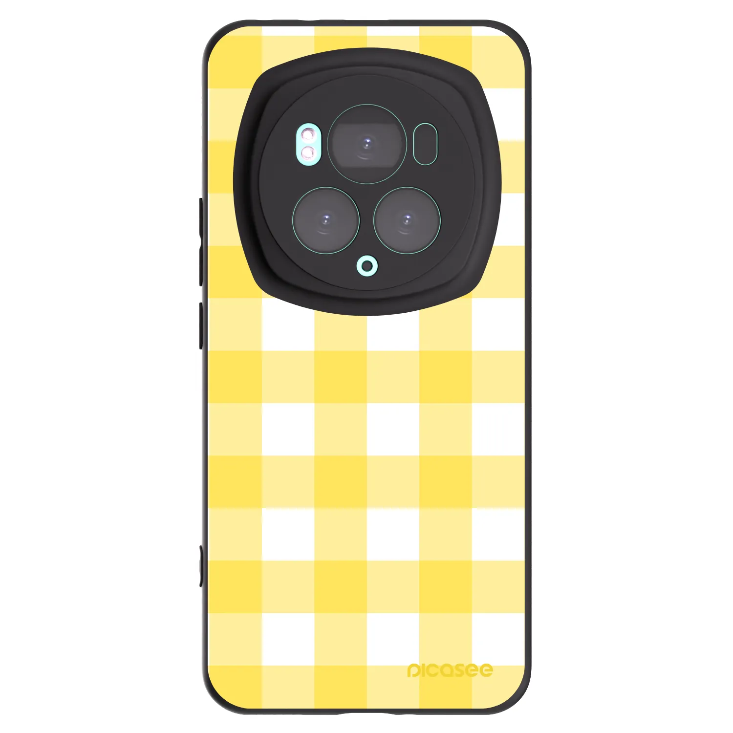 Picasee crna silikonska maskica za Honor Magic6 Pro - Gride lemon