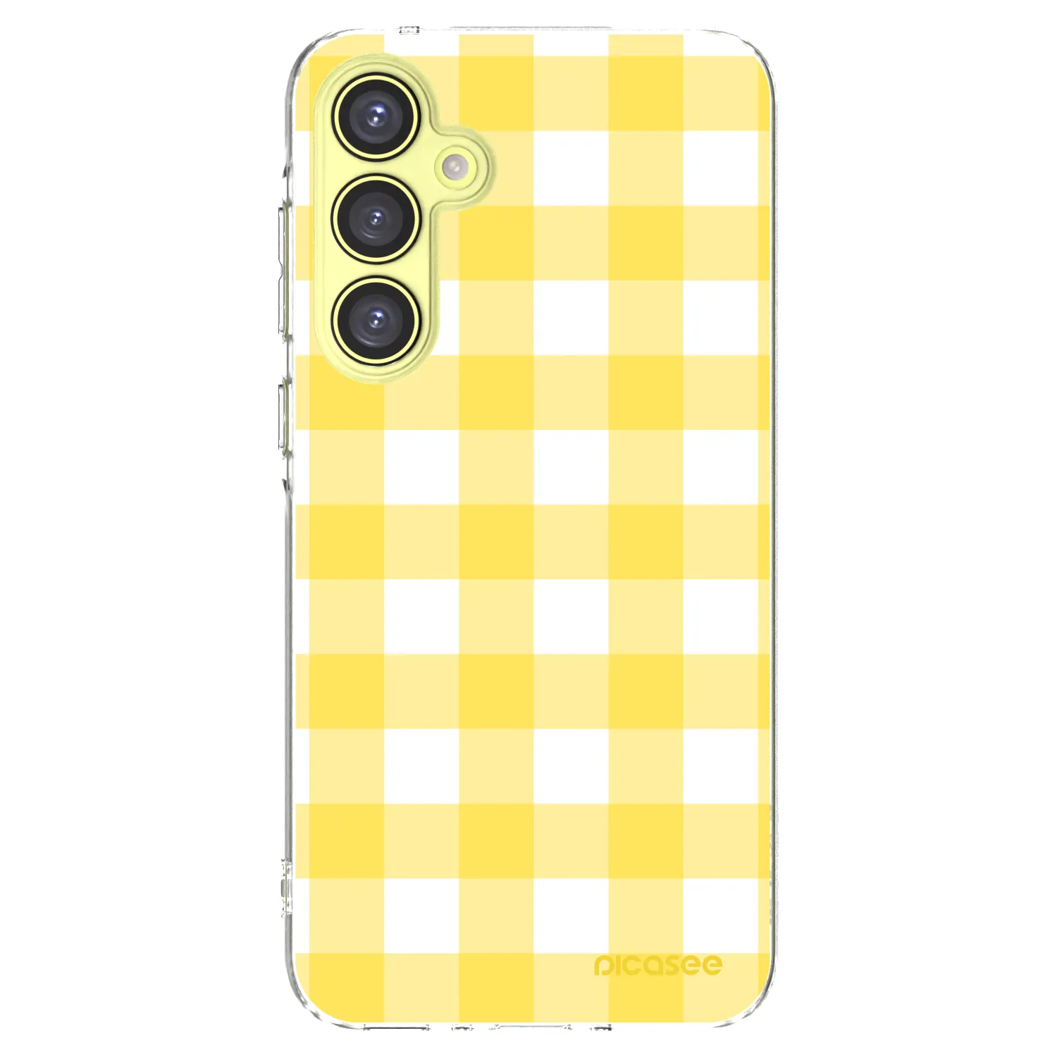 Picasee silikonska prozirna maskica za Samsung Galaxy A35 5G A356B - Gride lemon