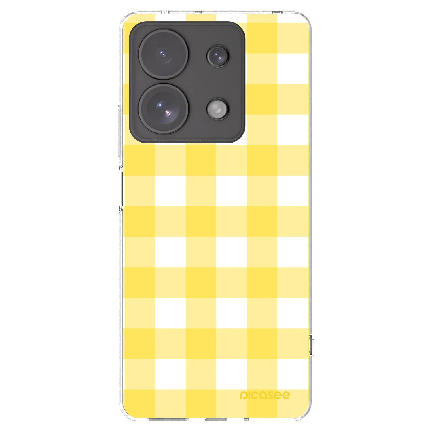 Picasee silikonska prozirna maskica za Xiaomi Redmi Note 13 Pro 4G - Gride lemon