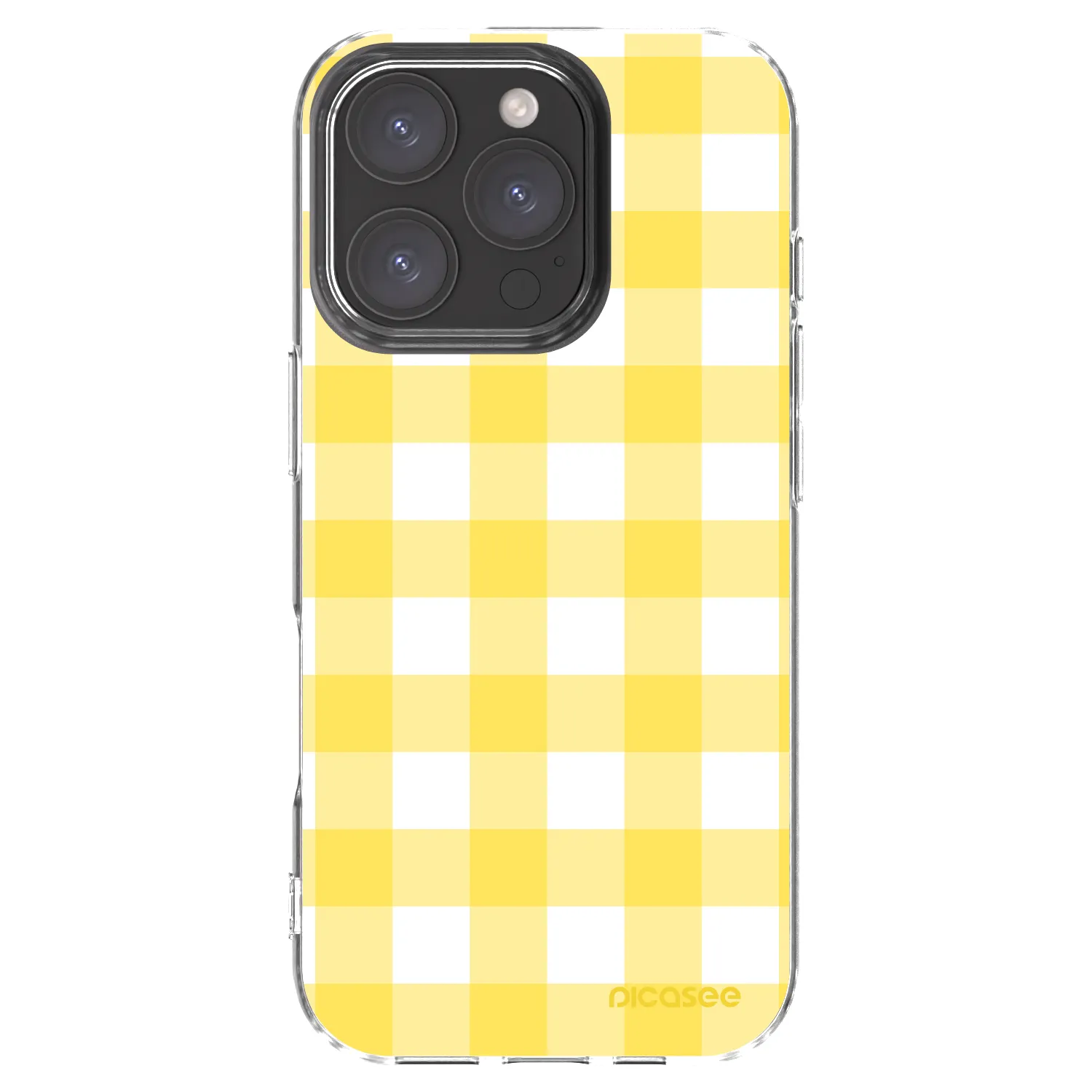 Picasee silikonska prozirna maskica za Apple iPhone 16 Pro - Gride lemon
