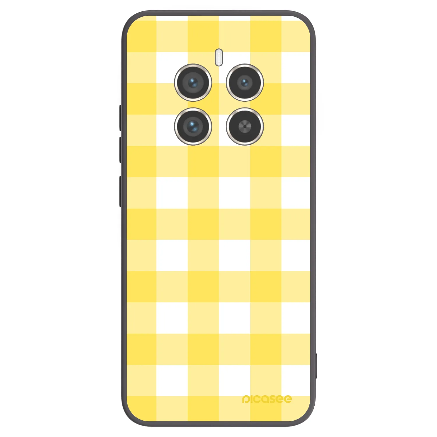 Picasee crna silikonska maskica za Realme 12 Pro 5G - Gride lemon