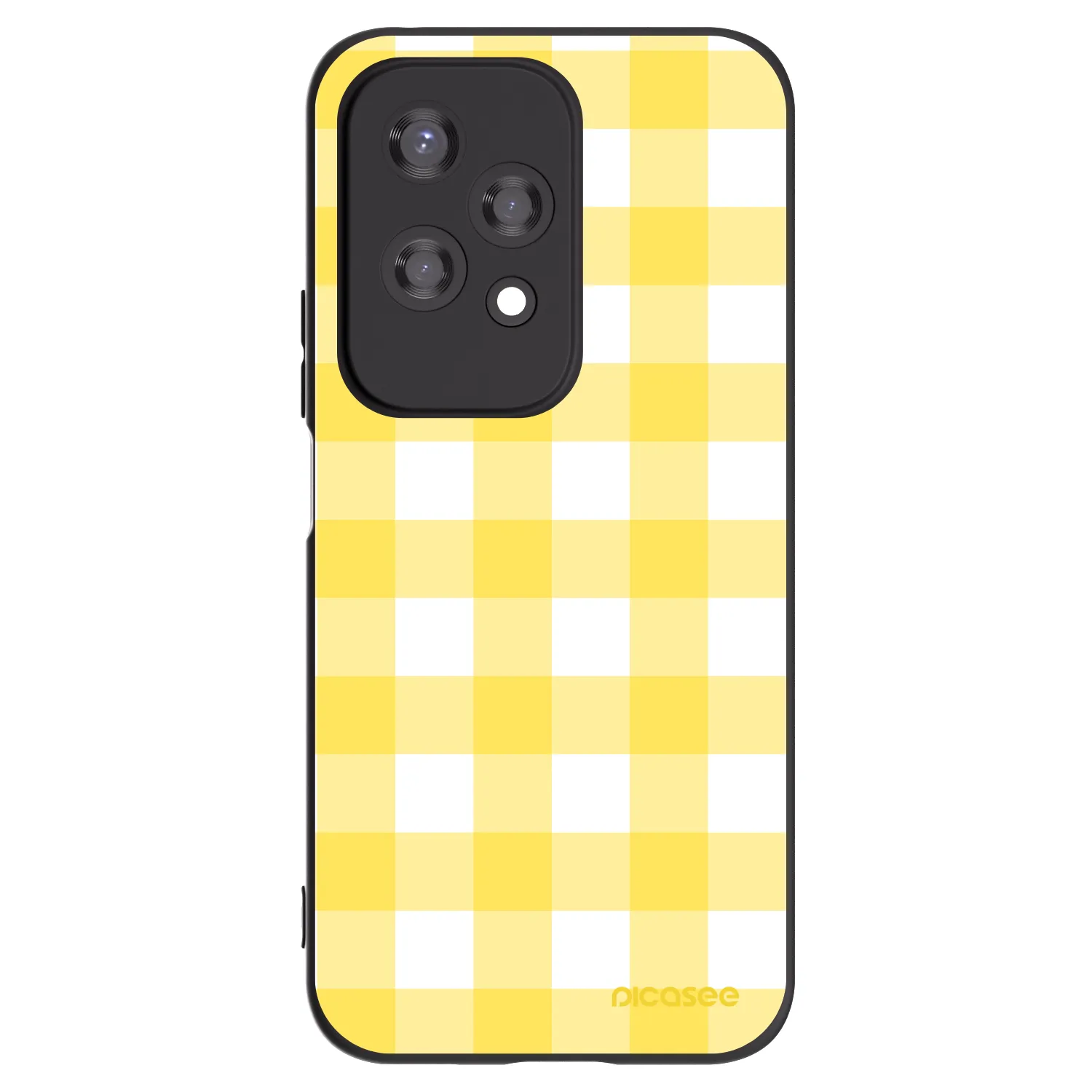 Picasee crna silikonska maskica za Honor 200 Lite - Gride lemon