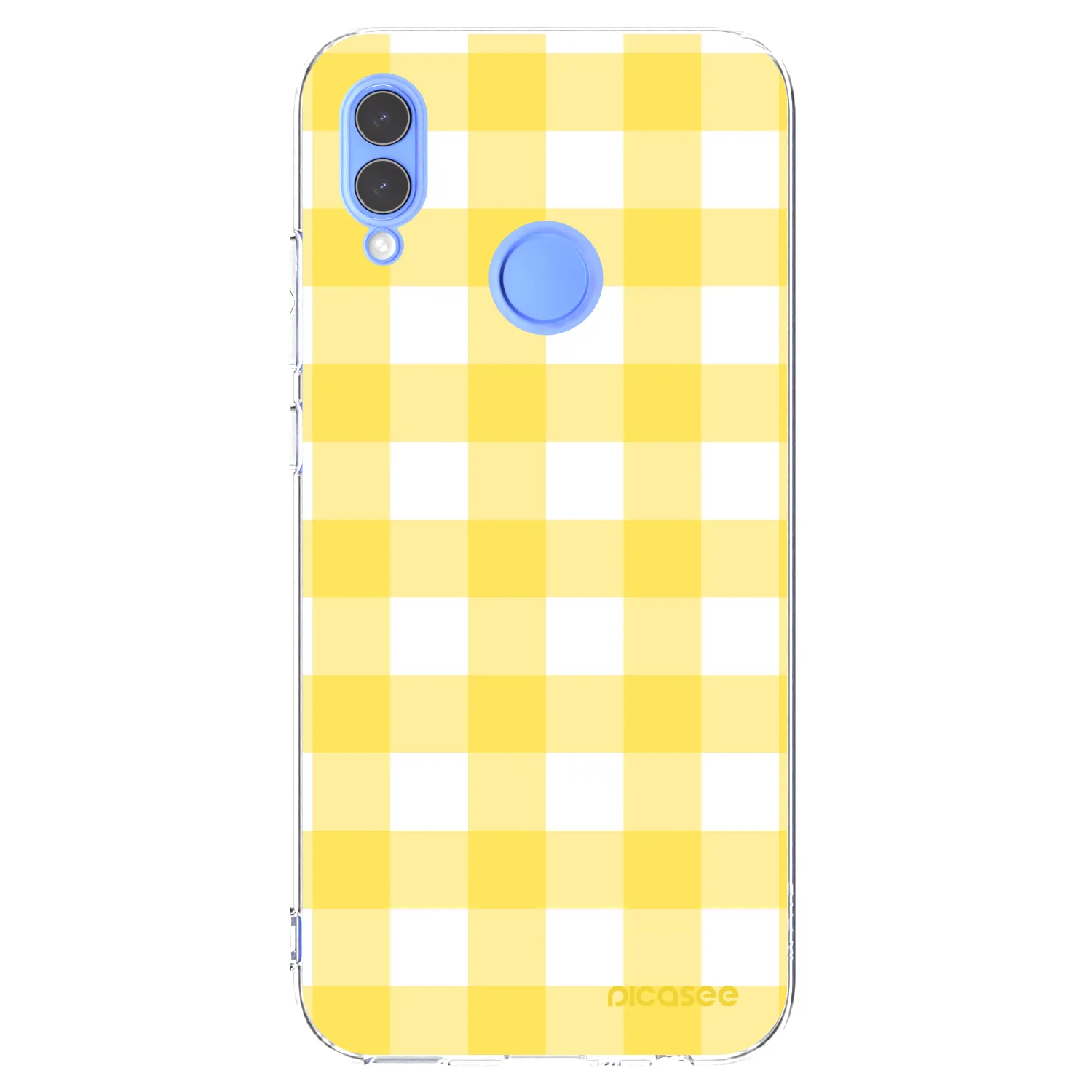 Picasee silikonska prozirna maskica za Huawei P Smart 2019 - Gride lemon
