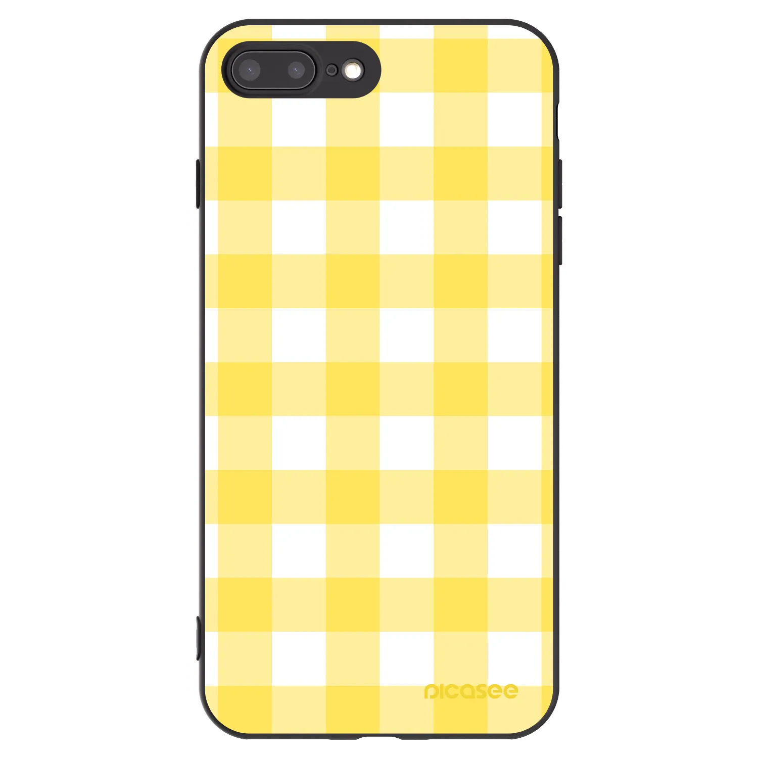 Picasee crna silikonska maskica za Apple iPhone 7 Plus - Gride lemon