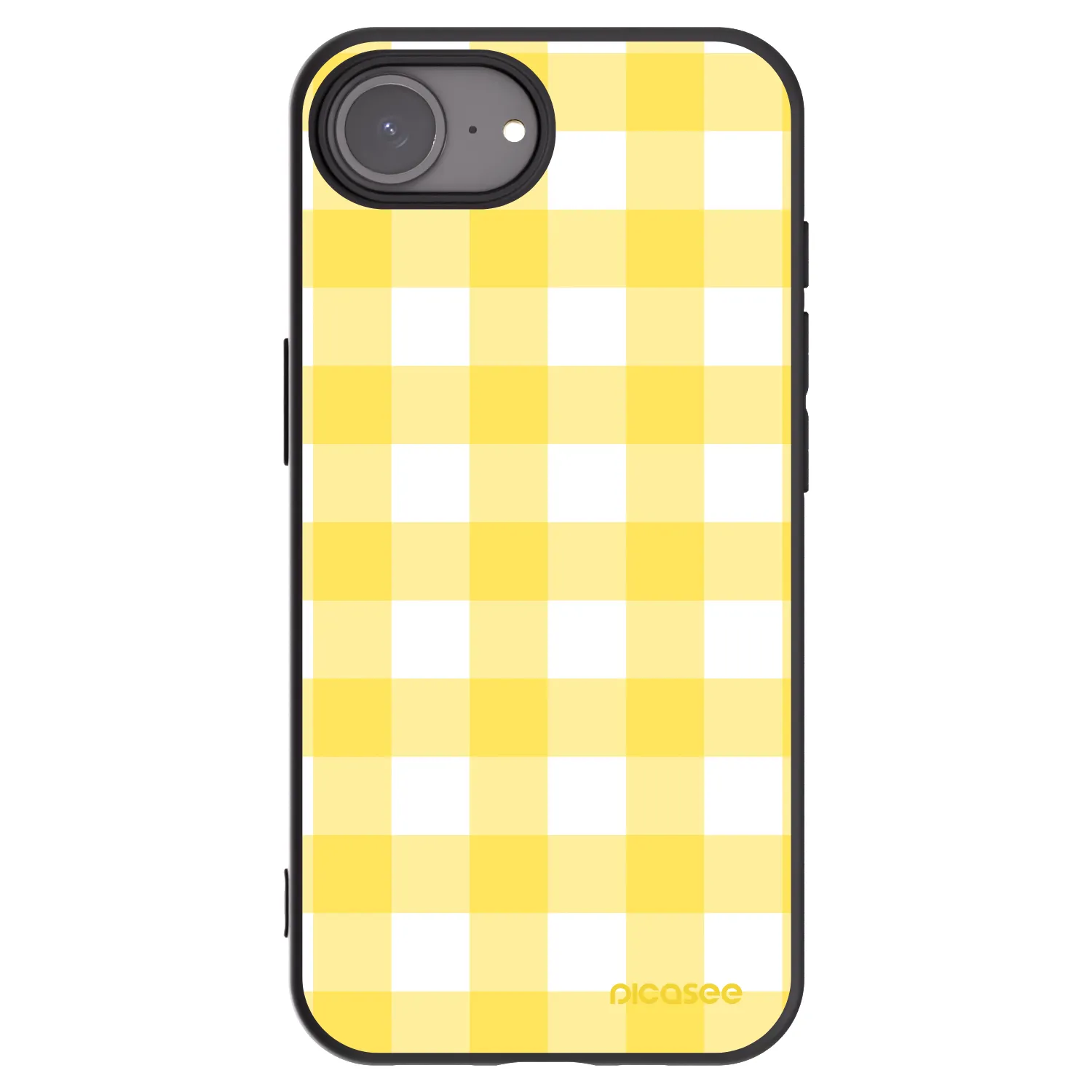 Picasee crna silikonska maskica za Apple iPhone 16e - Gride lemon