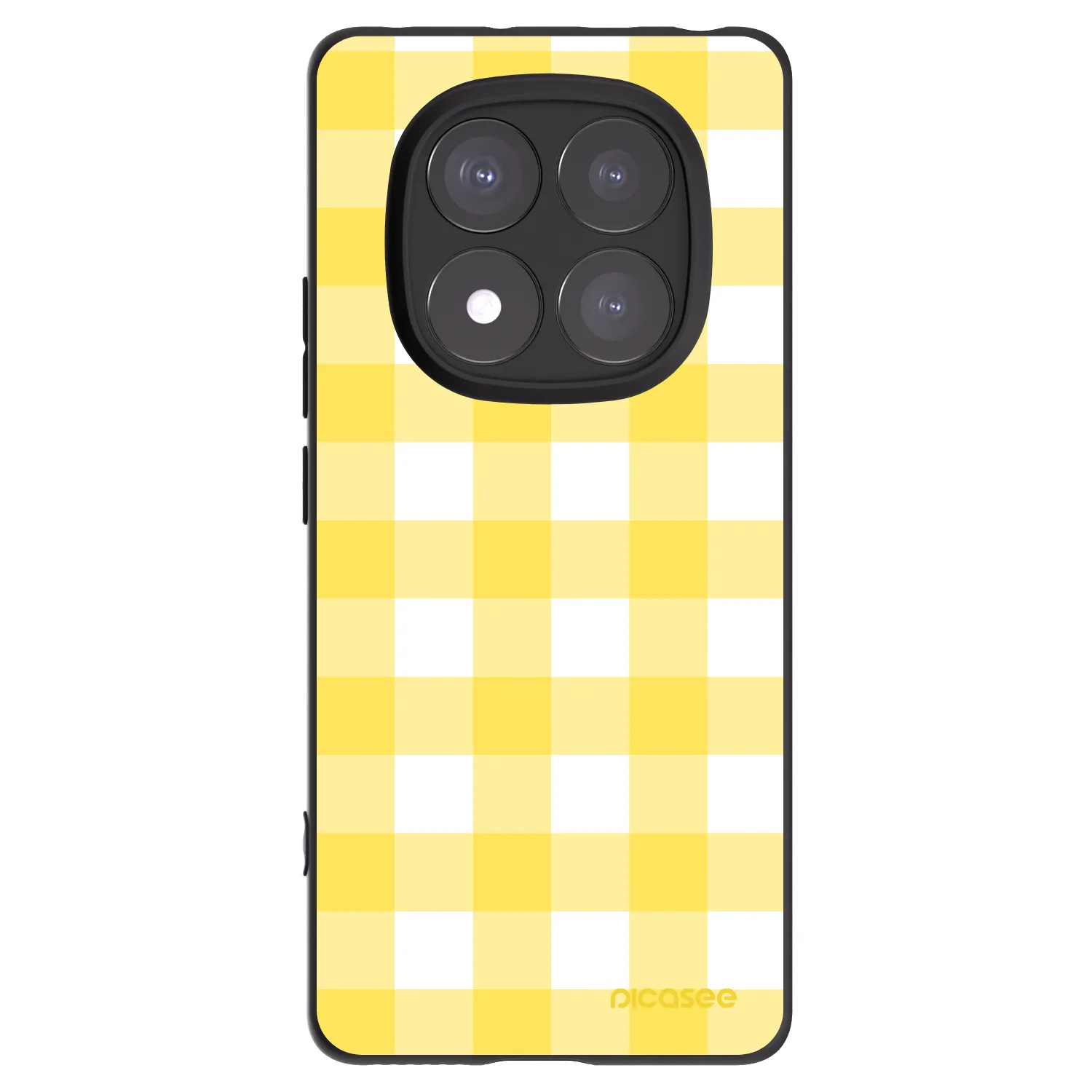 Picasee crna silikonska maskica za Xiaomi Redmi Note 14 Pro+ 5G - Gride lemon