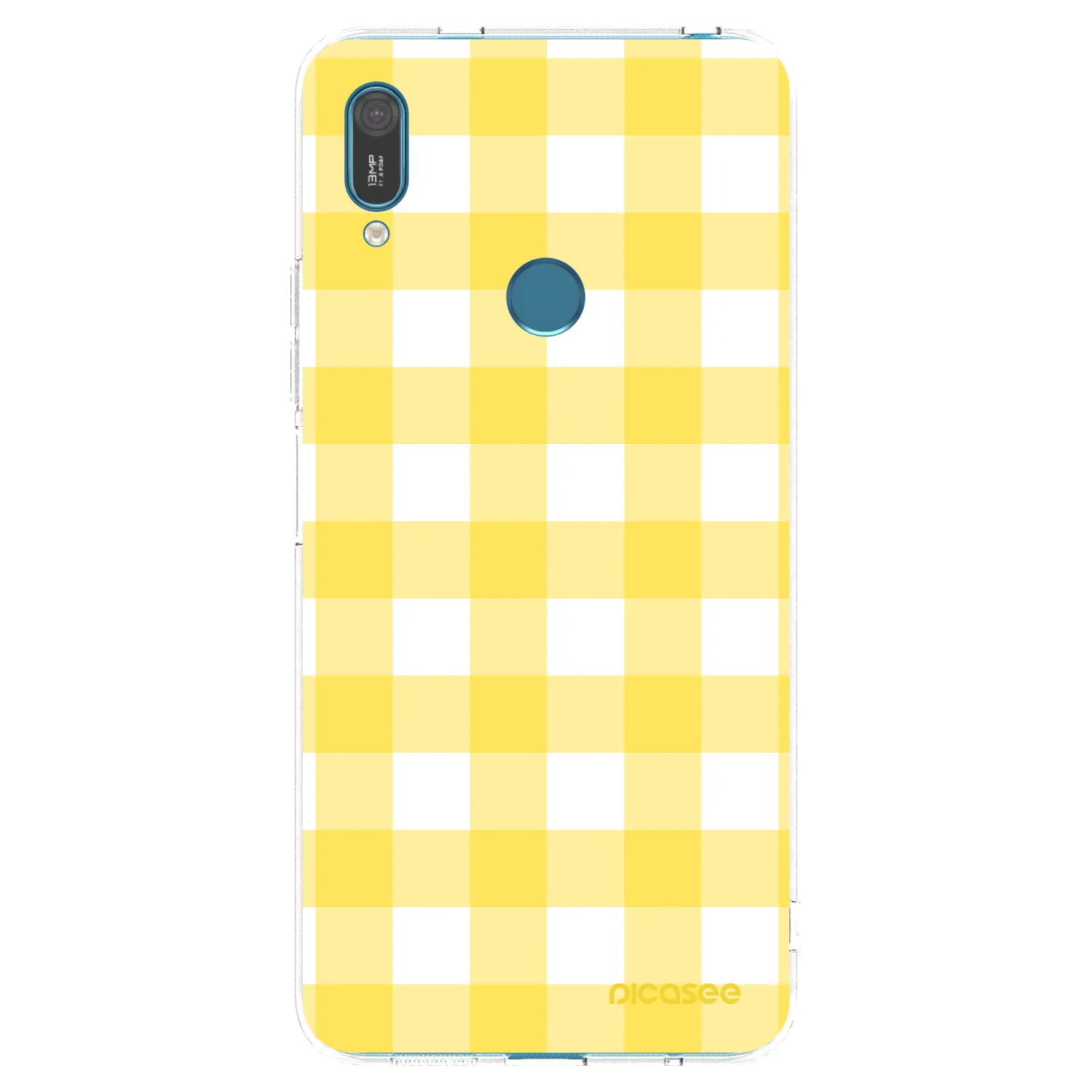 Picasee silikonska prozirna maskica za Huawei Y7 2019 - Gride lemon