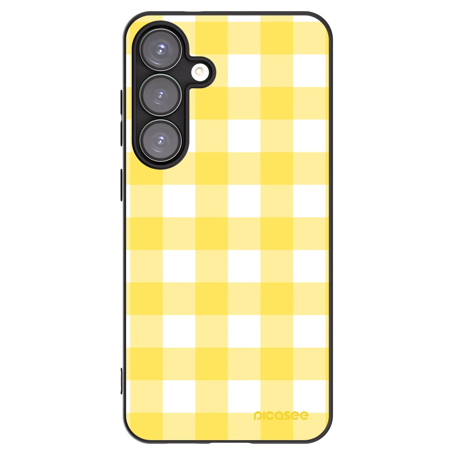 Picasee crna silikonska maskica za Samsung Galaxy S25+ 5G - Gride lemon