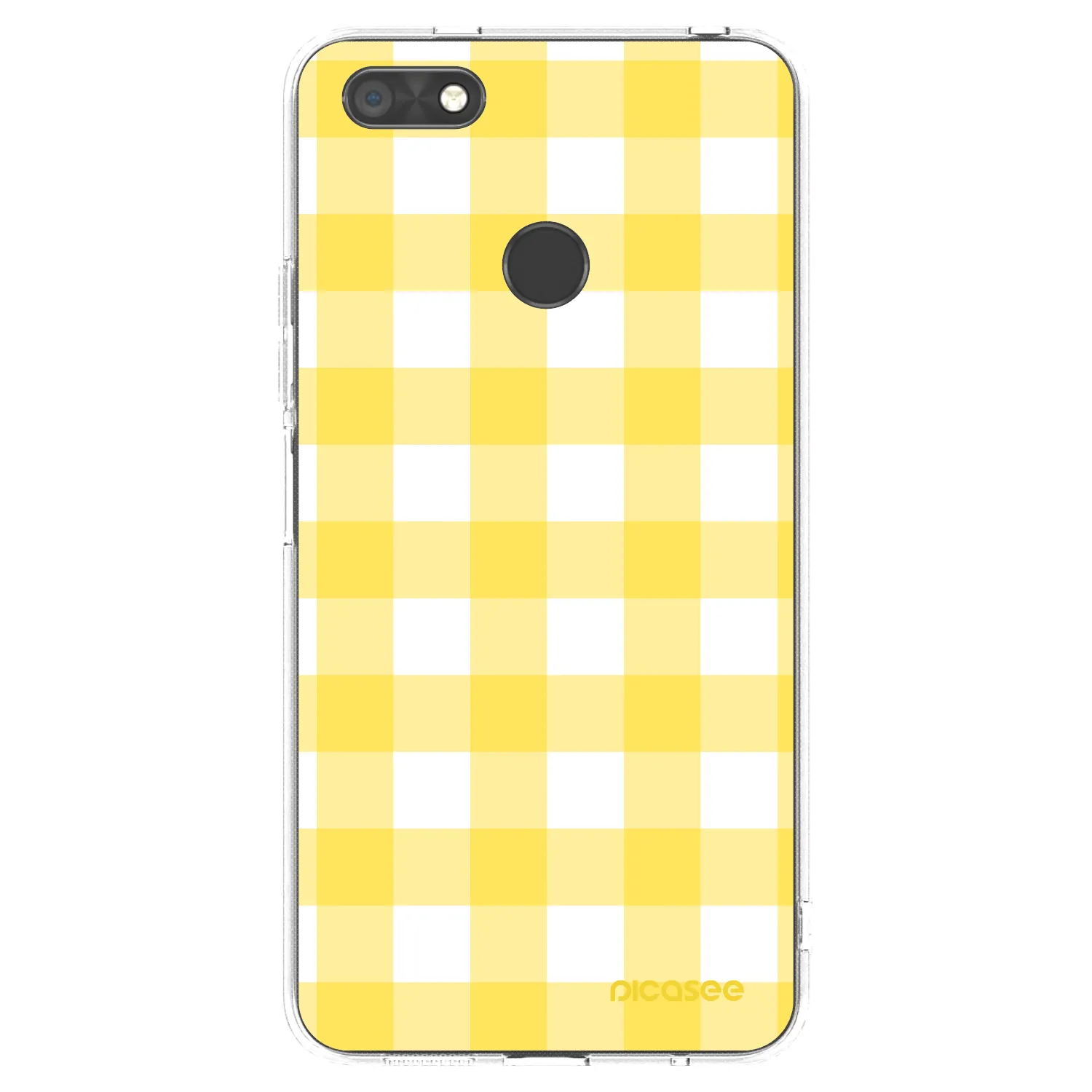 Picasee silikonska prozirna maskica za Huawei P9 Lite Mini - Gride lemon