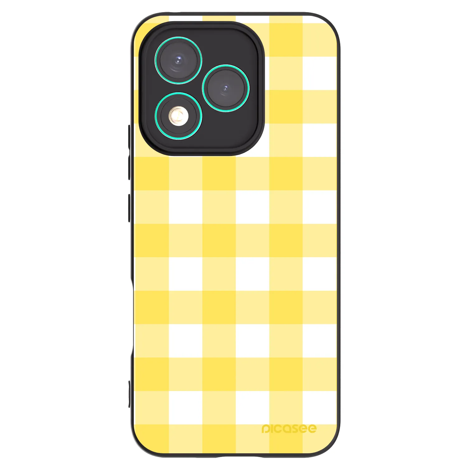 Picasee crna silikonska maskica za Honor 400 Lite 5G - Gride lemon