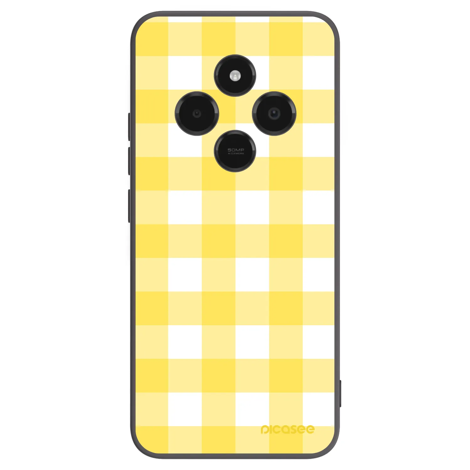 Picasee crna silikonska maskica za Xiaomi Poco C75 - Gride lemon