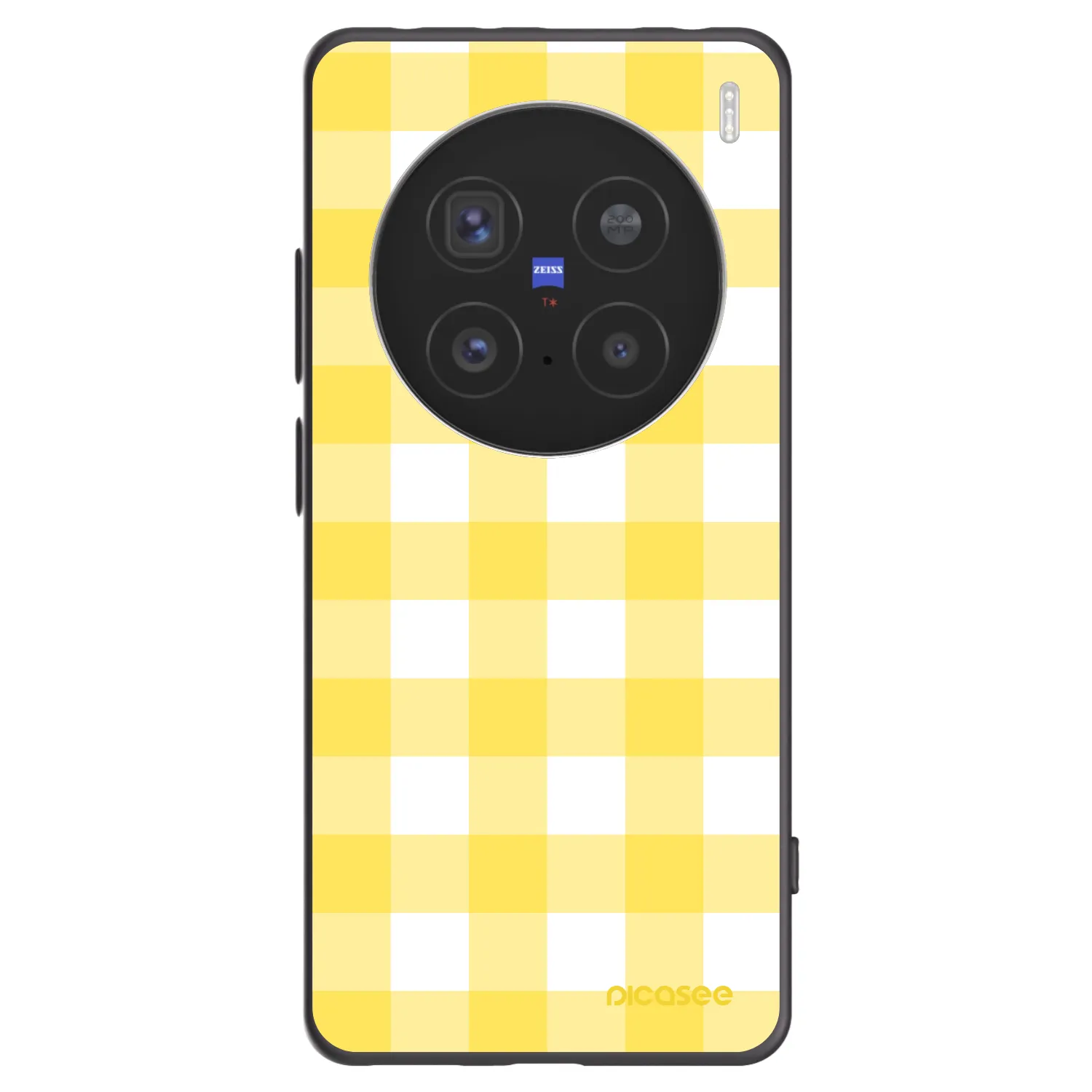 Picasee crna silikonska maskica za Vivo X200 Pro - Gride lemon