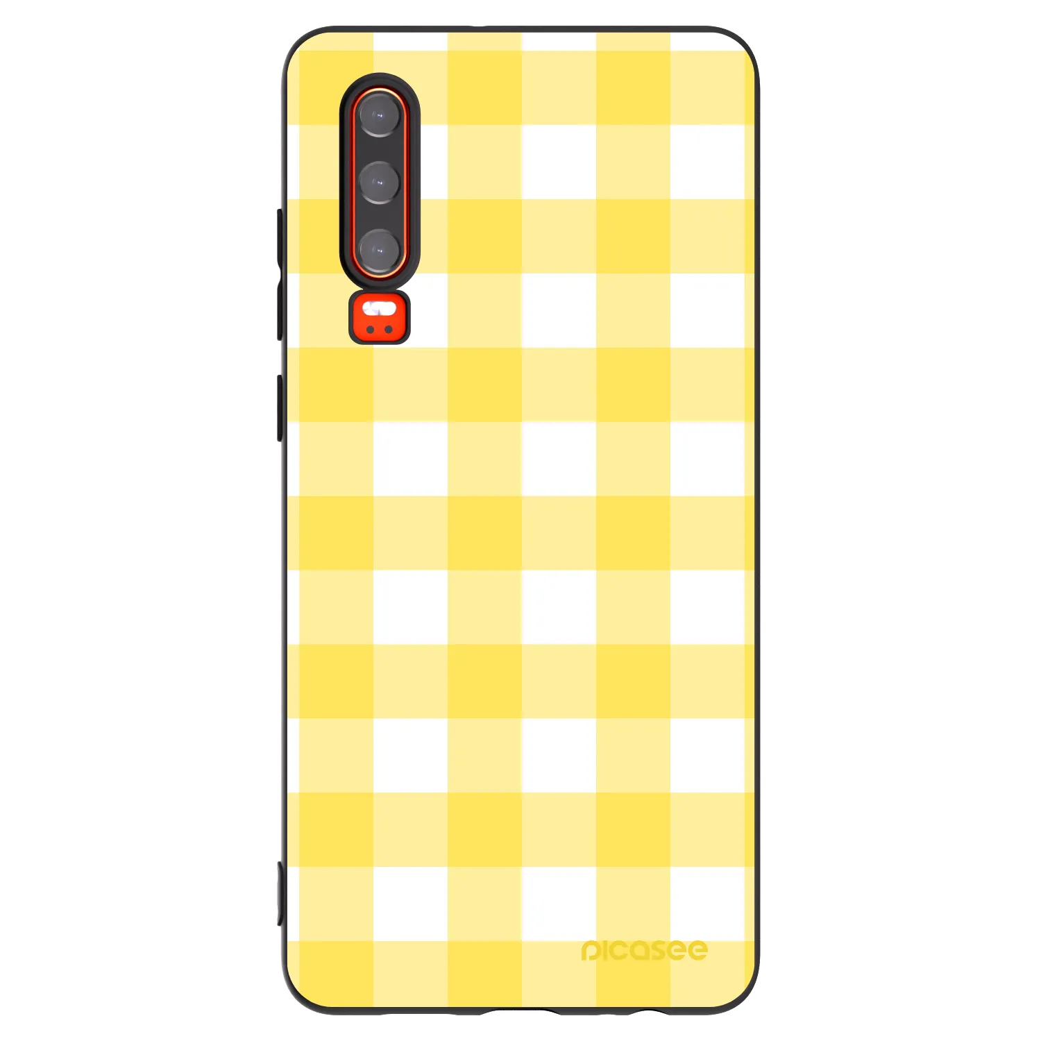 Picasee crna silikonska maskica za Huawei P30 - Gride lemon