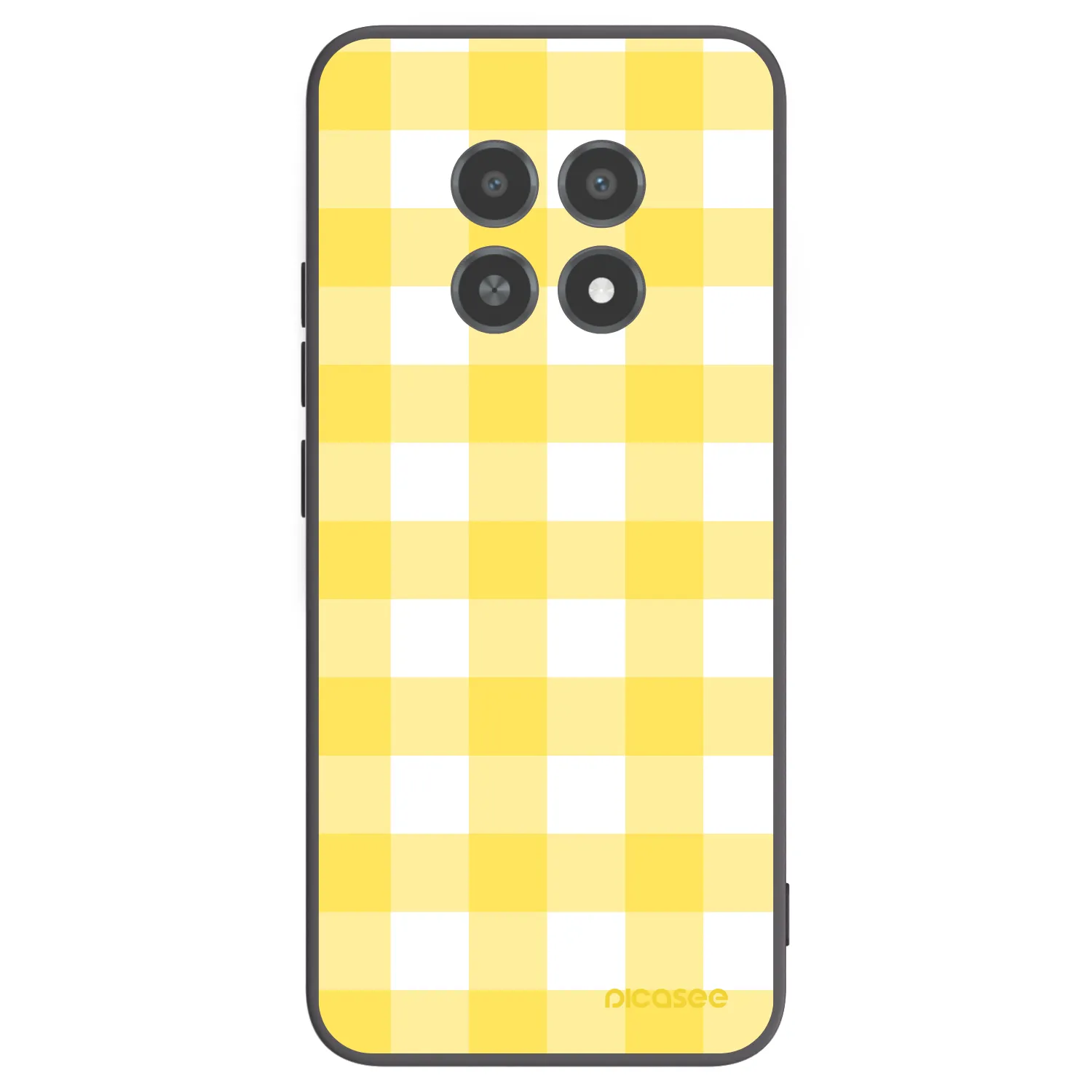 Picasee crna silikonska maskica za Realme 12X - Gride lemon