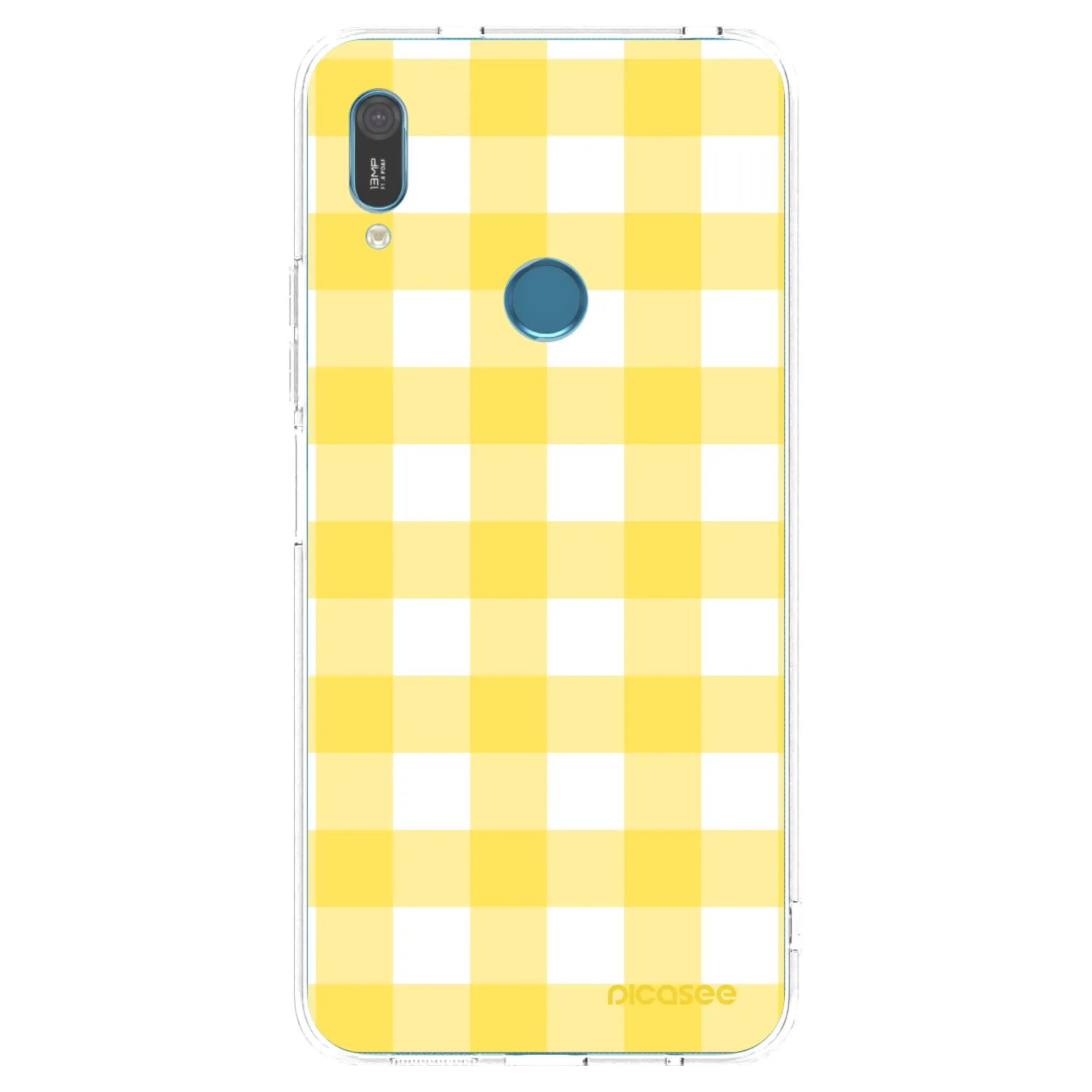 Picasee silikonska prozirna maskica za Huawei Y6 2019 - Gride lemon