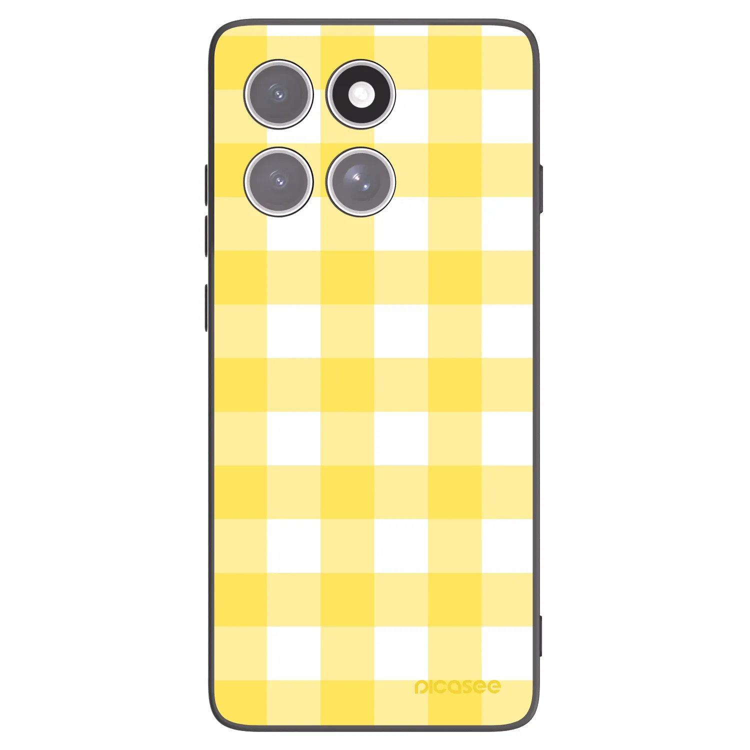 Picasee crna silikonska maskica za Motorola Edge 60 Pro - Gride lemon