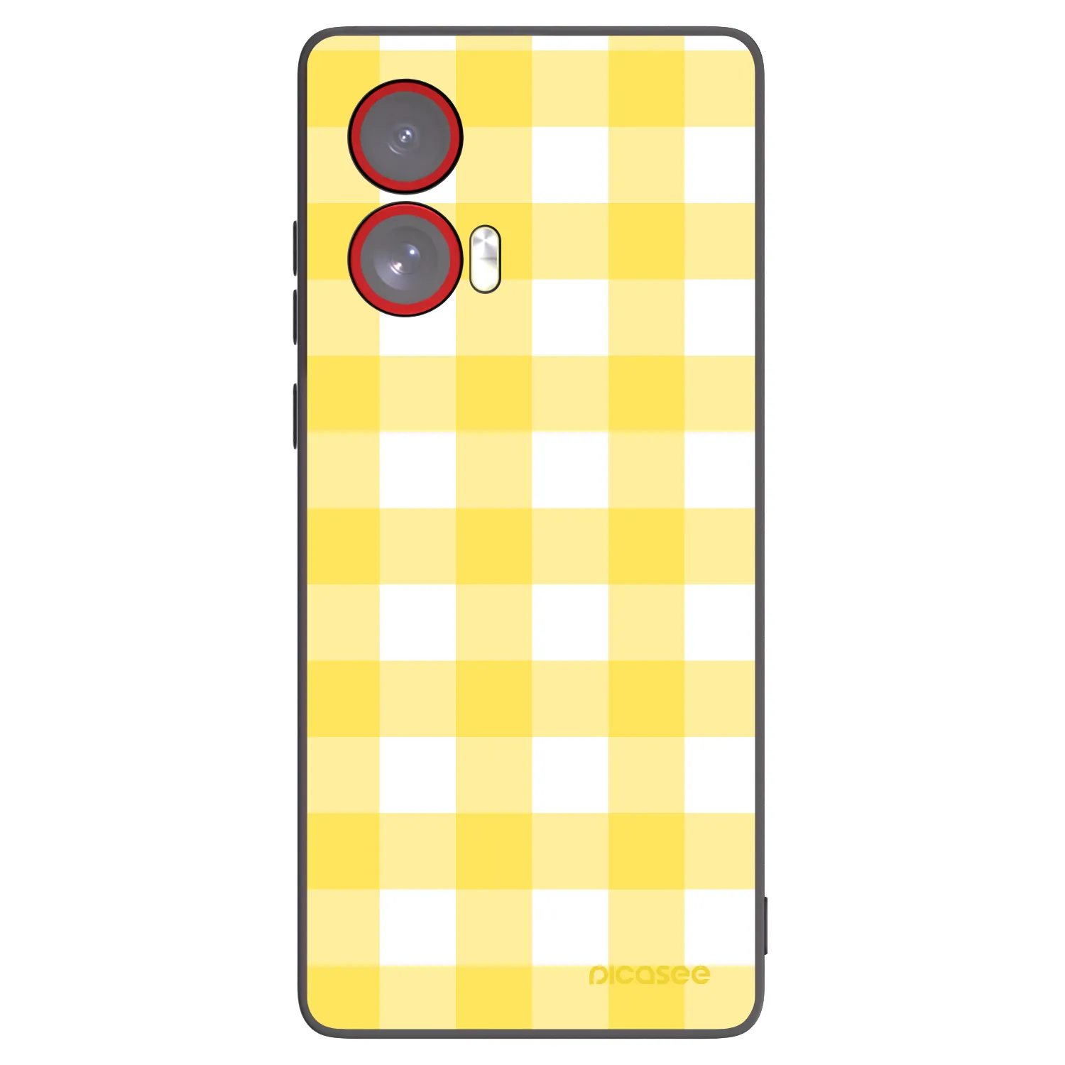 Picasee crna silikonska maskica za Motorola Edge 50 Fusion - Gride lemon