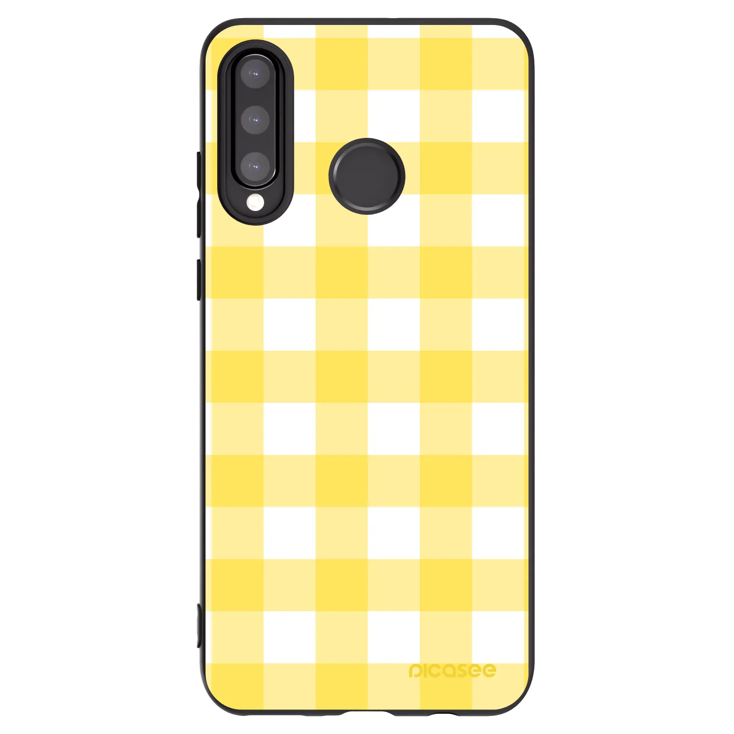 Picasee crna silikonska maskica za Huawei P30 Lite - Gride lemon
