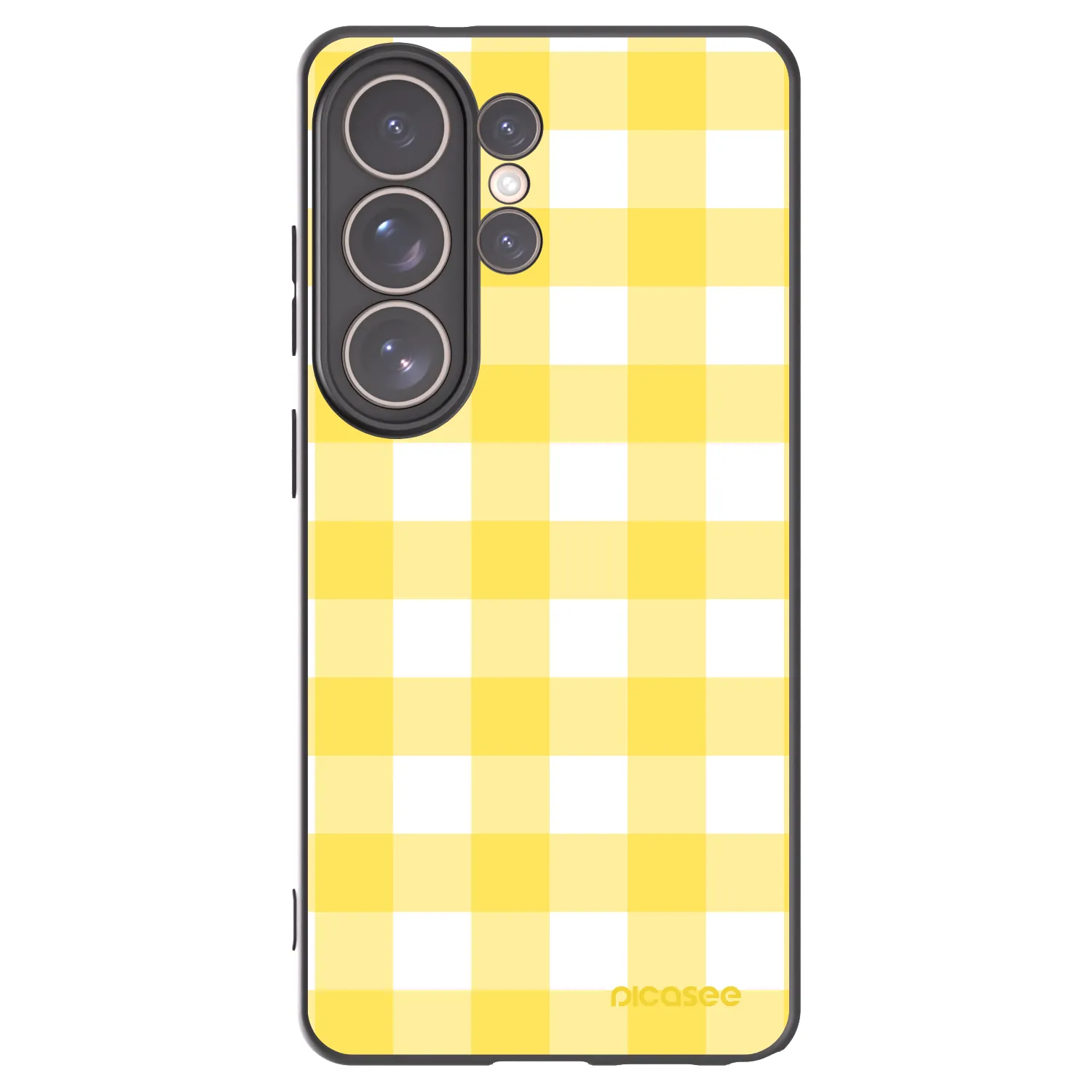 Picasee crna silikonska maskica za Samsung Galaxy S26 Ultra - Gride lemon