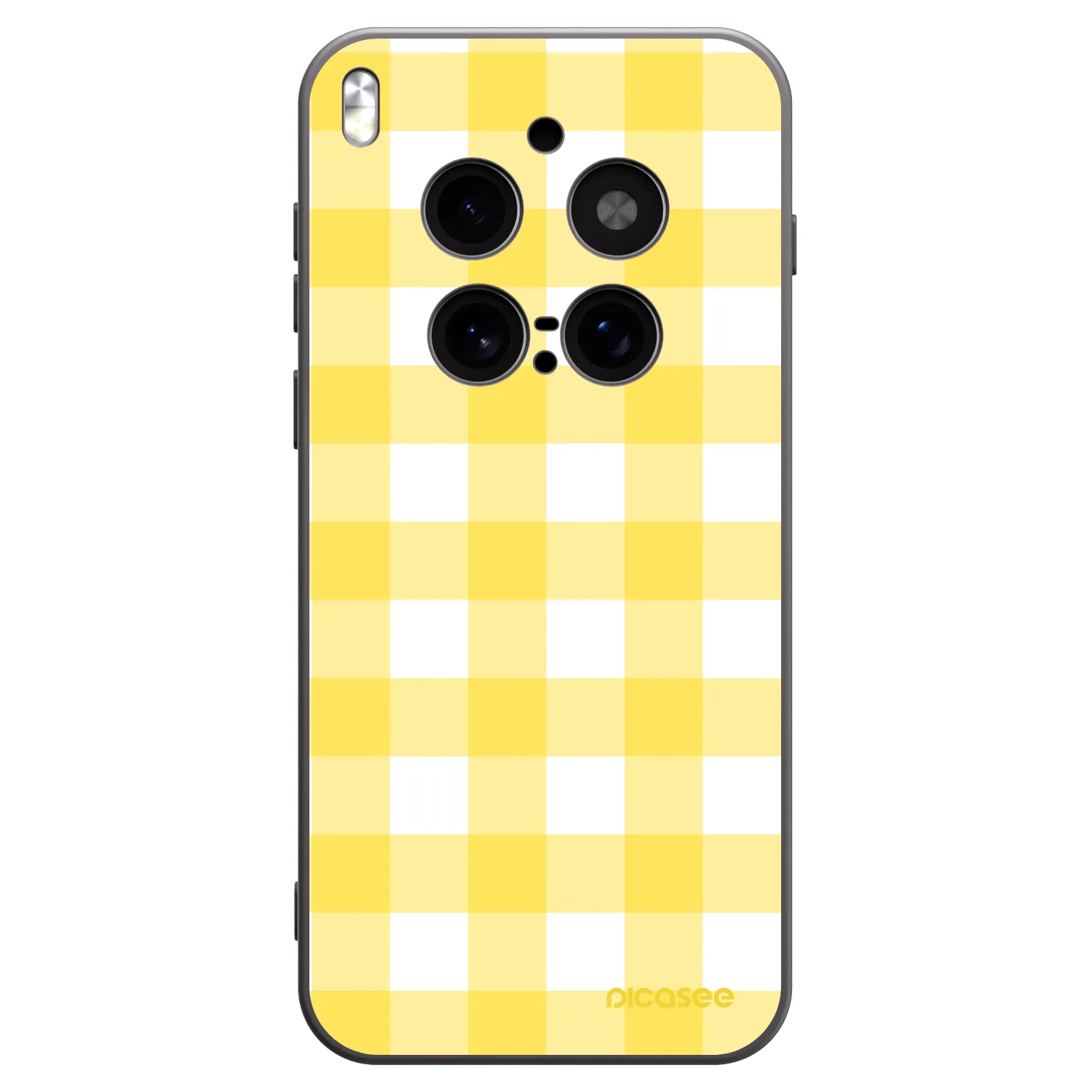 Picasee crna silikonska maskica za Vivo X300 Pro - Gride lemon