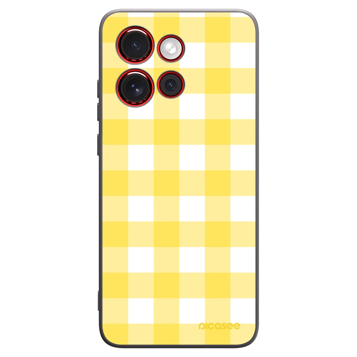 Picasee crna silikonska maskica za Motorola Edge 60 Neo 5G - Gride lemon