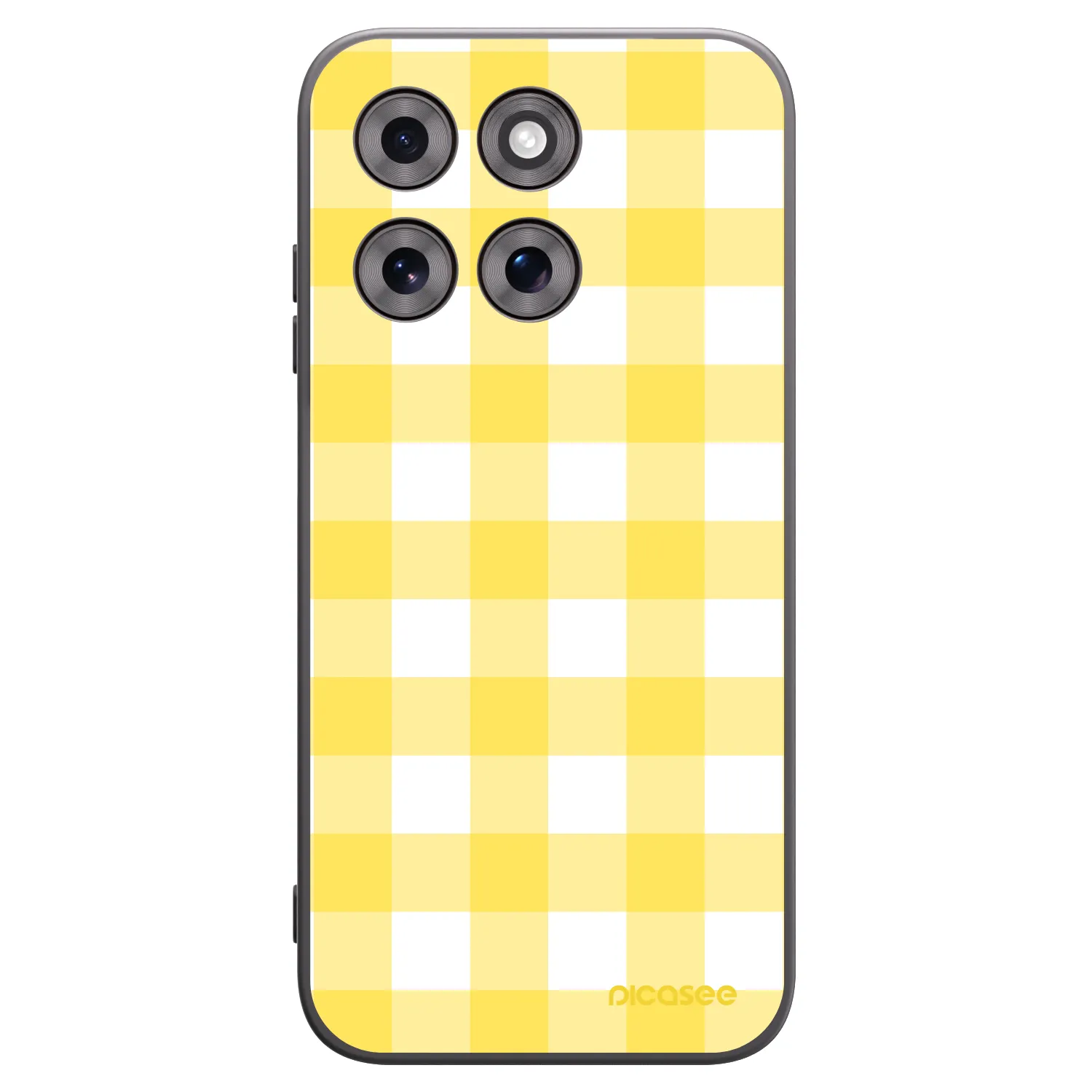 Picasee crna silikonska maskica za Motorola Moto G77 - Gride lemon