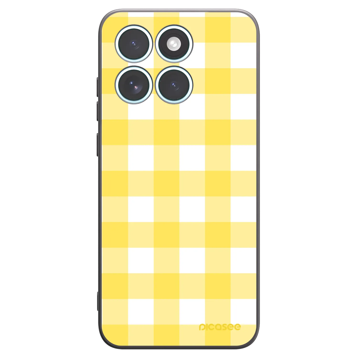 Picasee crna silikonska maskica za Motorola Edge 70 Fusion - Gride lemon