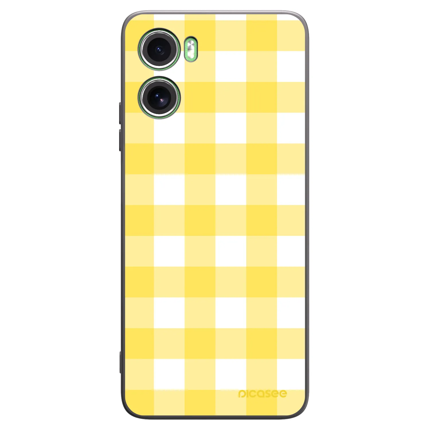 Picasee crna silikonska maskica za Motorola Moto G06 - Gride lemon