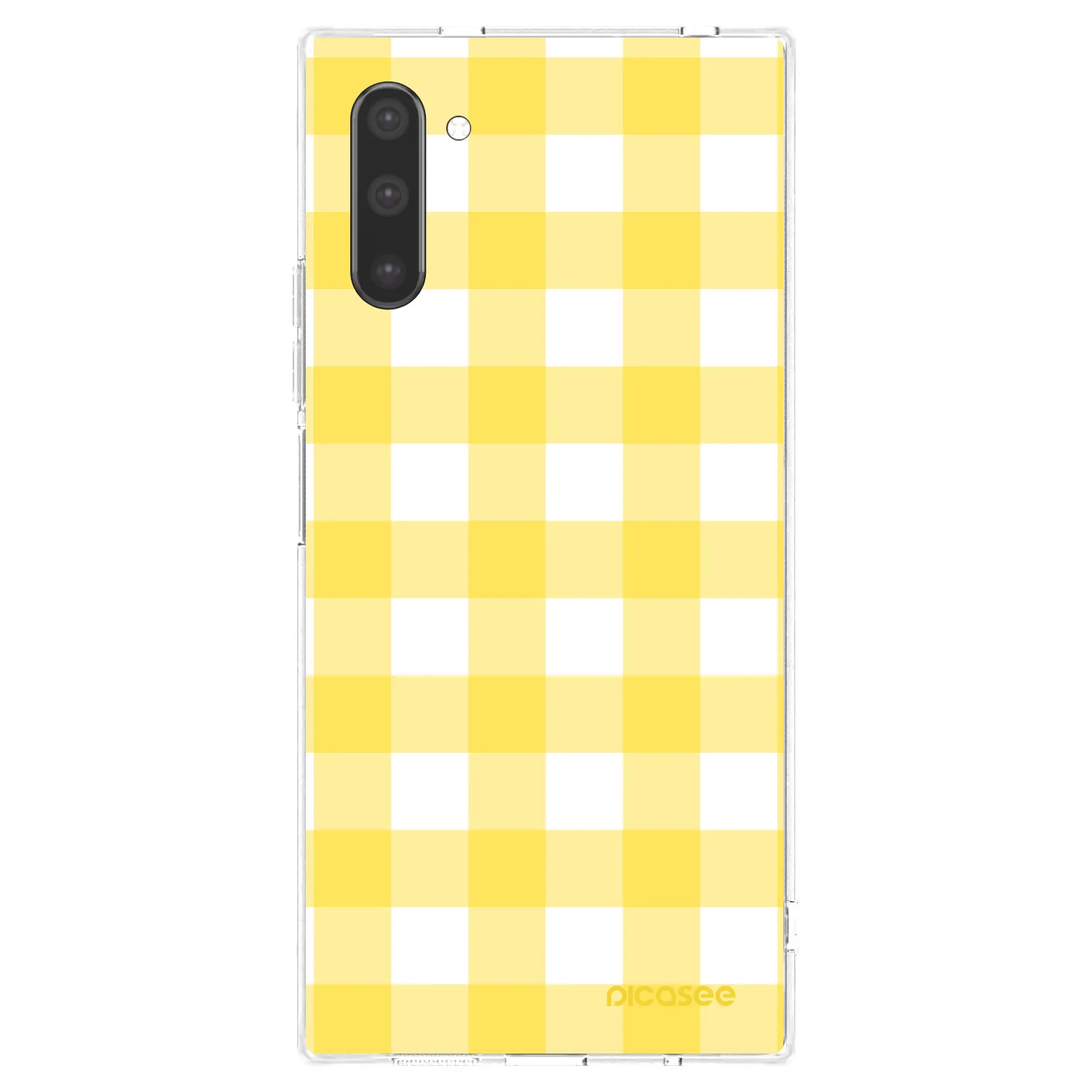 Picasee silikonska prozirna maskica za Samsung Galaxy Note 10 N970F - Gride lemon