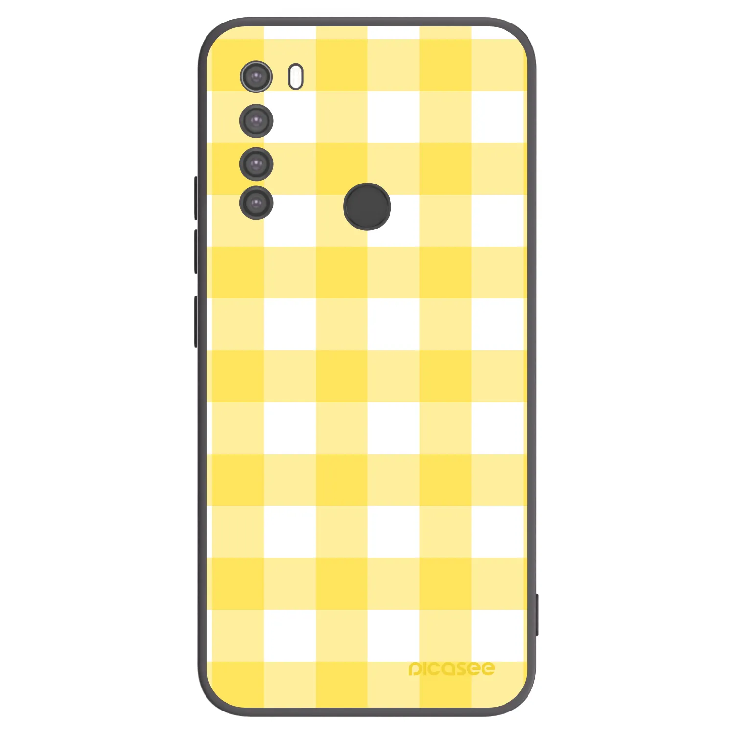 Picasee crna silikonska maskica za Xiaomi Redmi Note 8 - Gride lemon