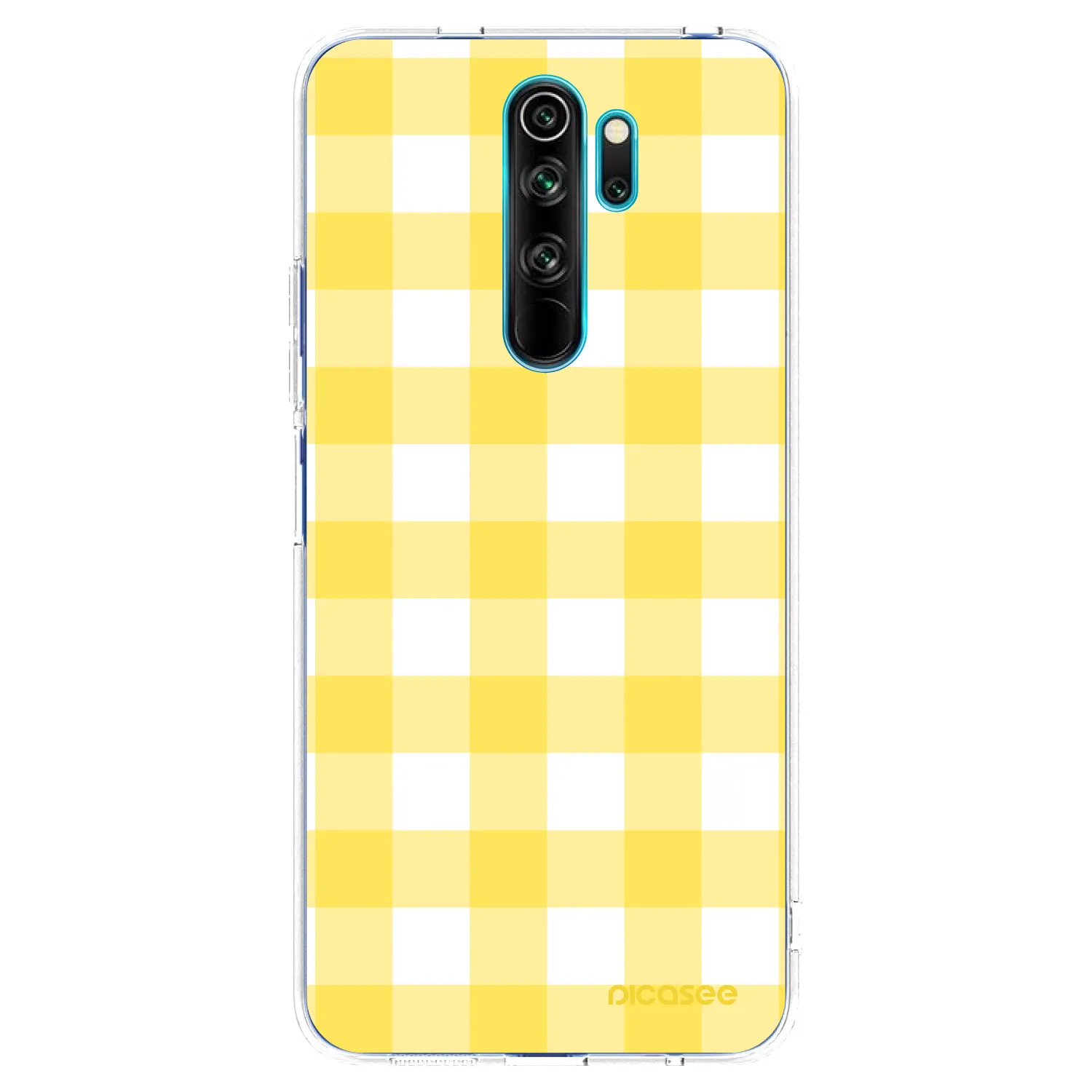 Picasee silikonska prozirna maskica za Xiaomi Redmi Note 8 Pro - Gride lemon